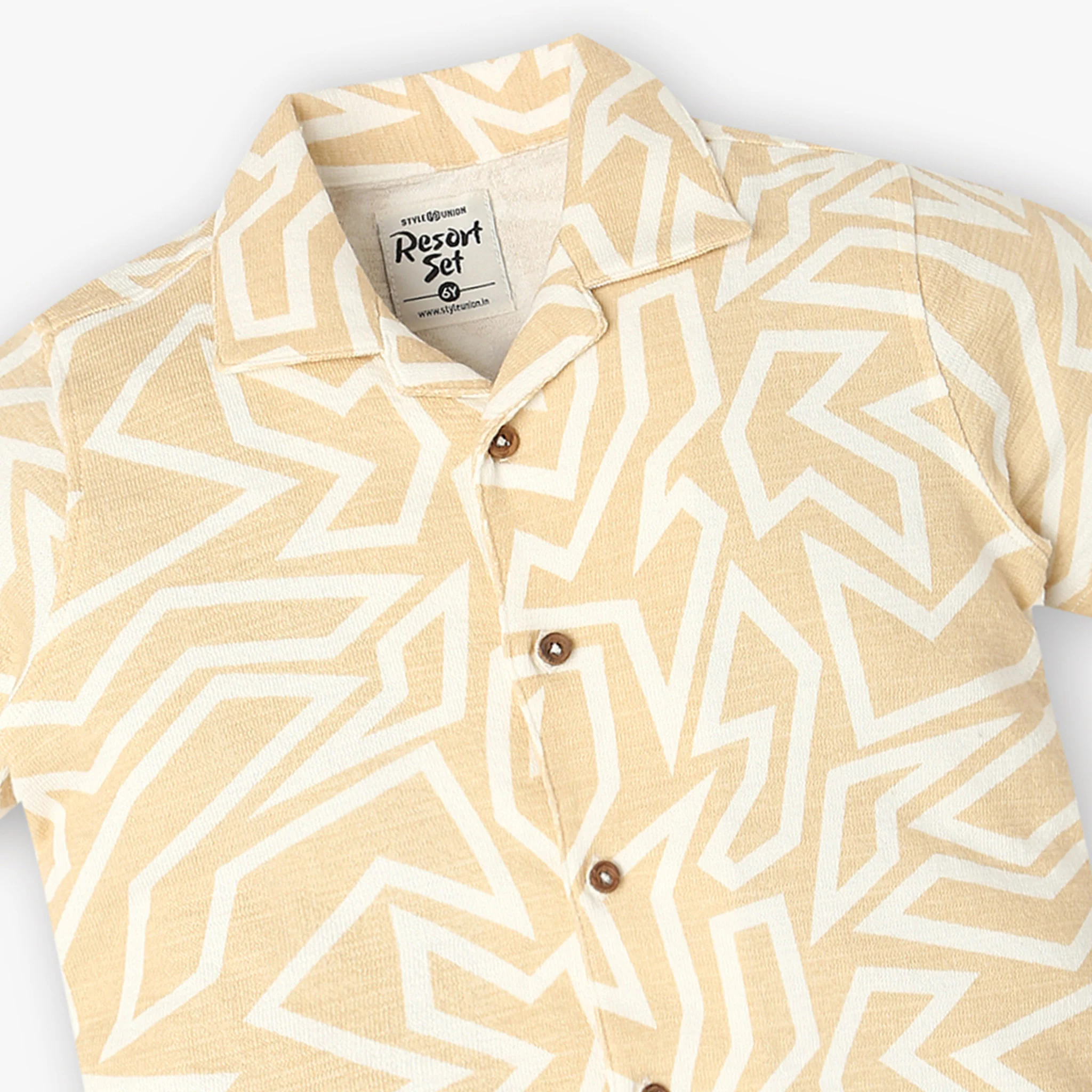 Boys Printed Resort Shirt - Image 3