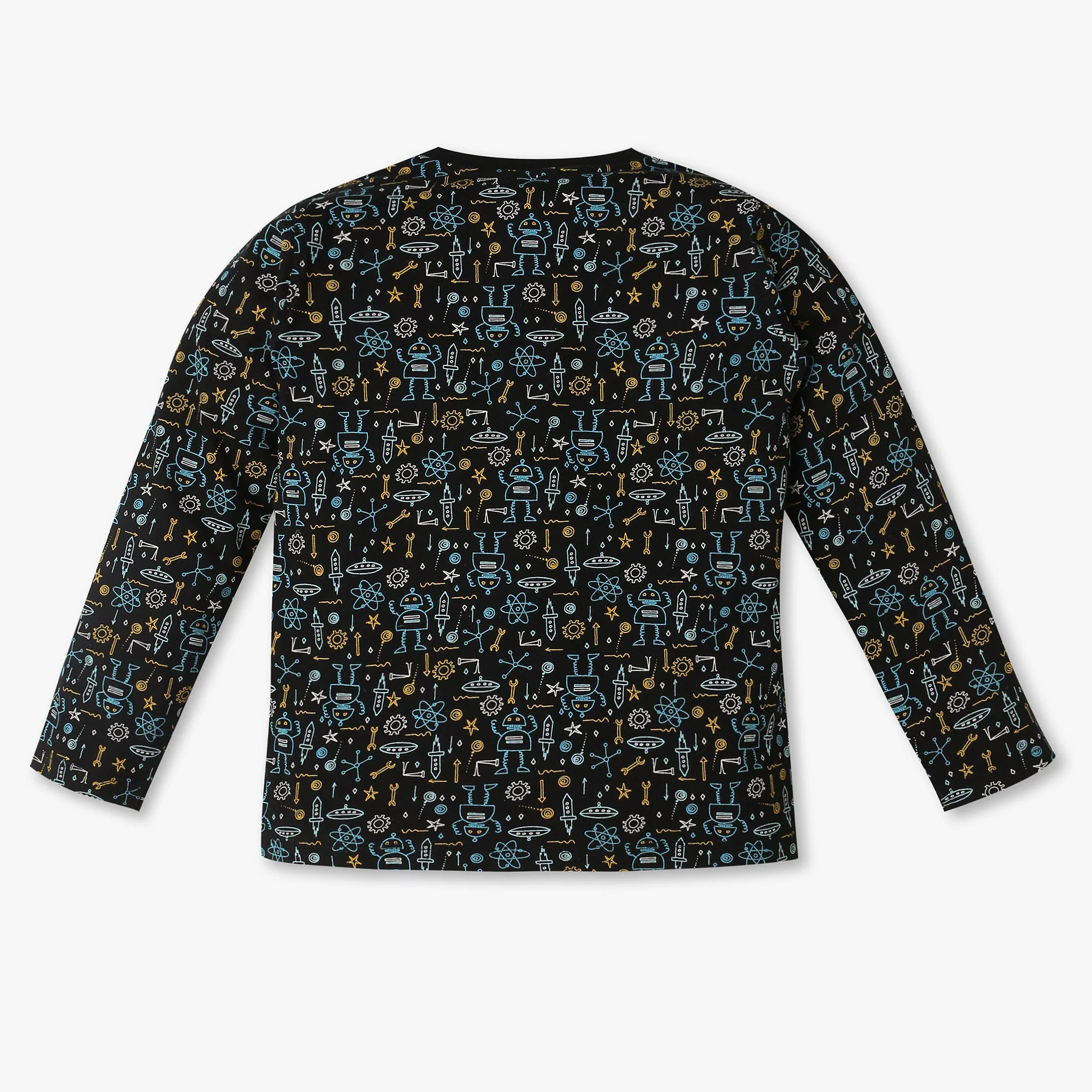 Boys Printed T-Shirt With Trackpant Sleepwear Set - Image 3