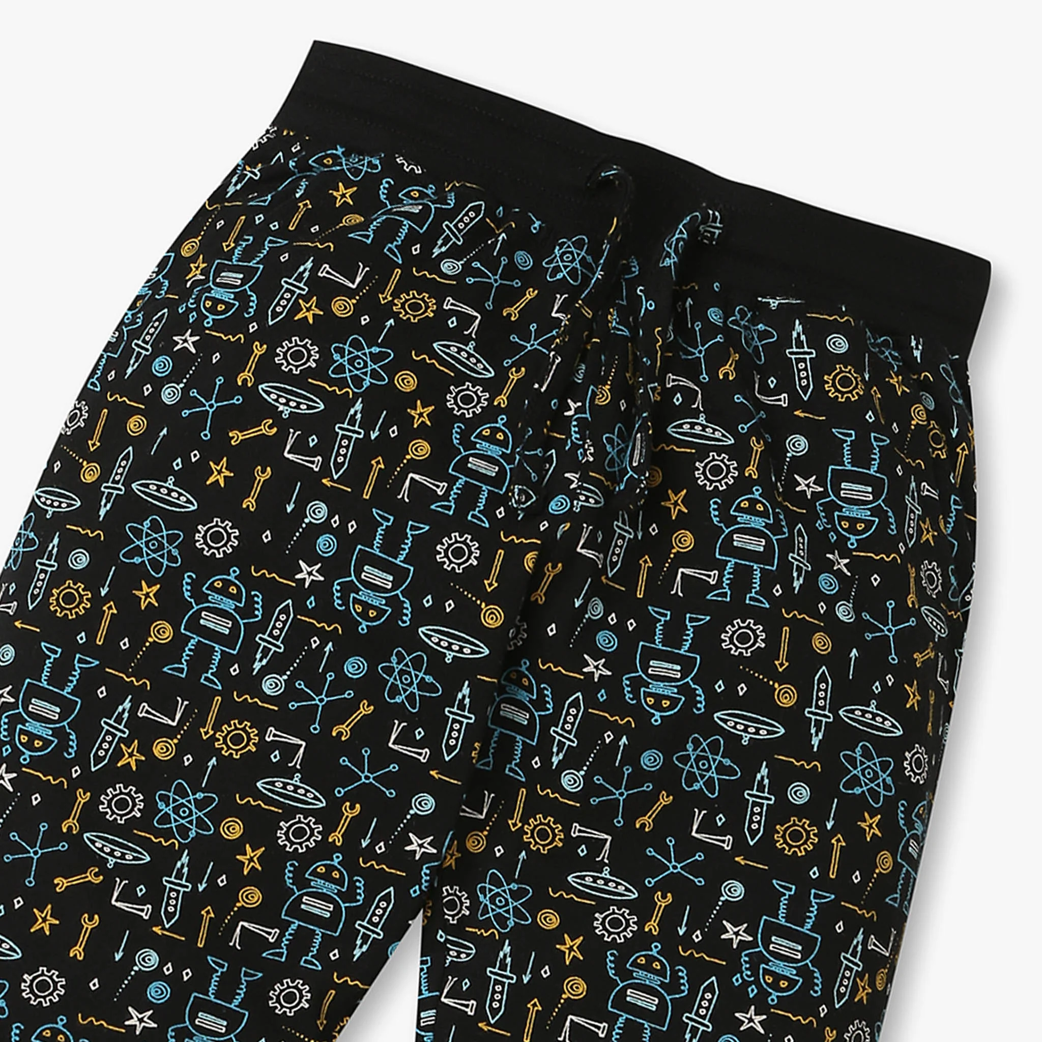 Boys Printed T-Shirt With Trackpant Sleepwear Set - Image 7