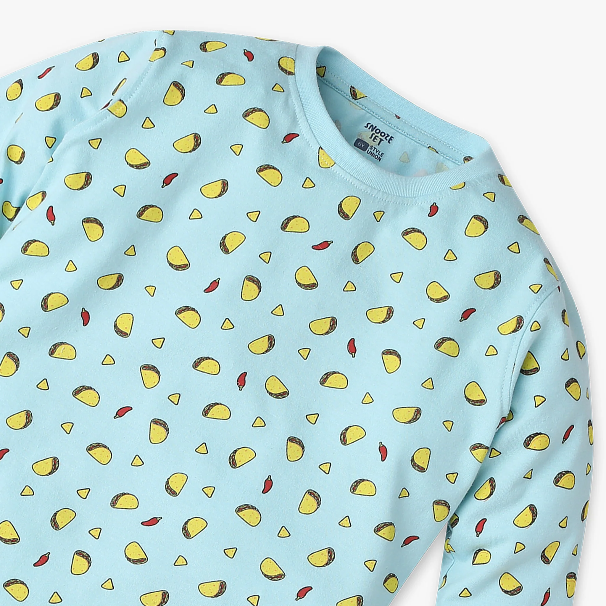 Boys Printed T-Shirt With Trackpant Sleepwear Set - Image 4