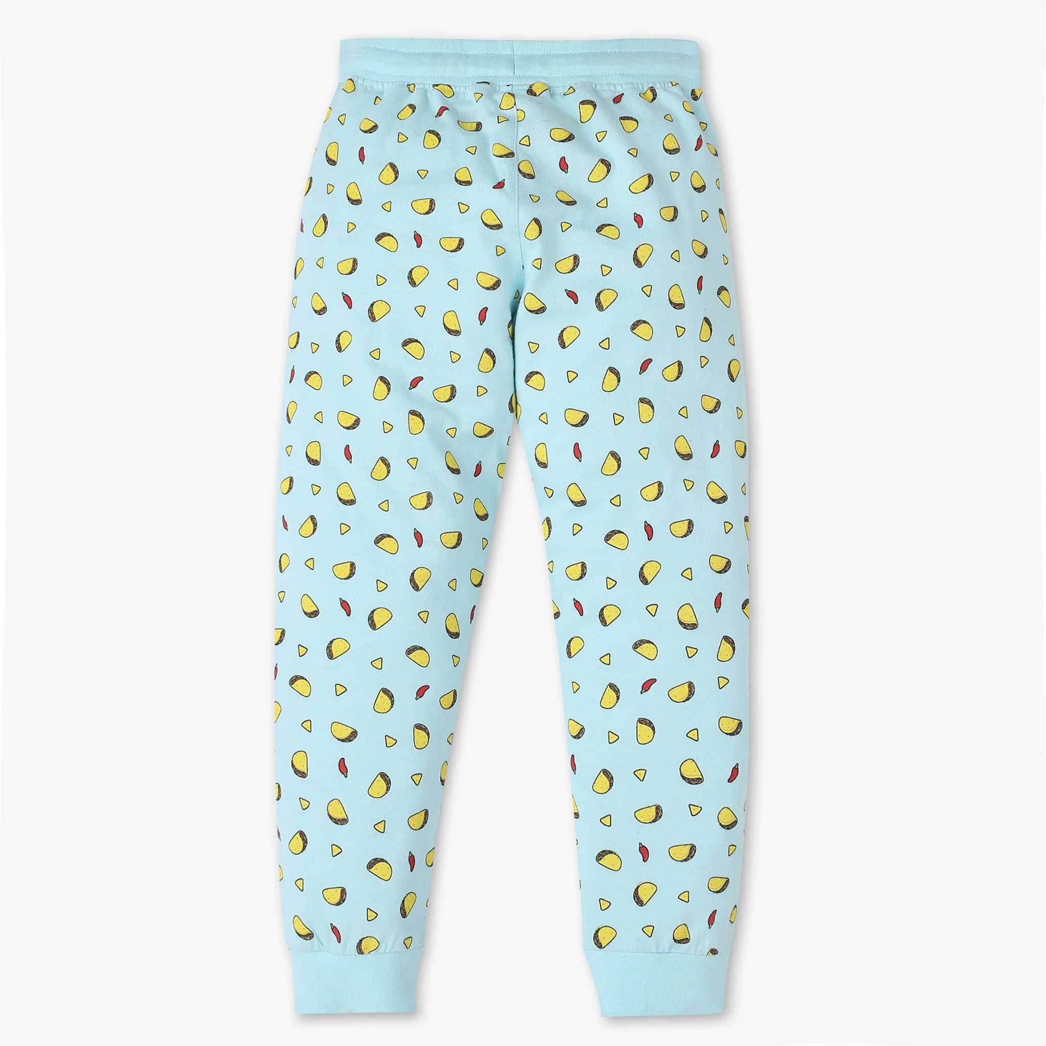 Boys Printed T-Shirt With Trackpant Sleepwear Set - Image 6
