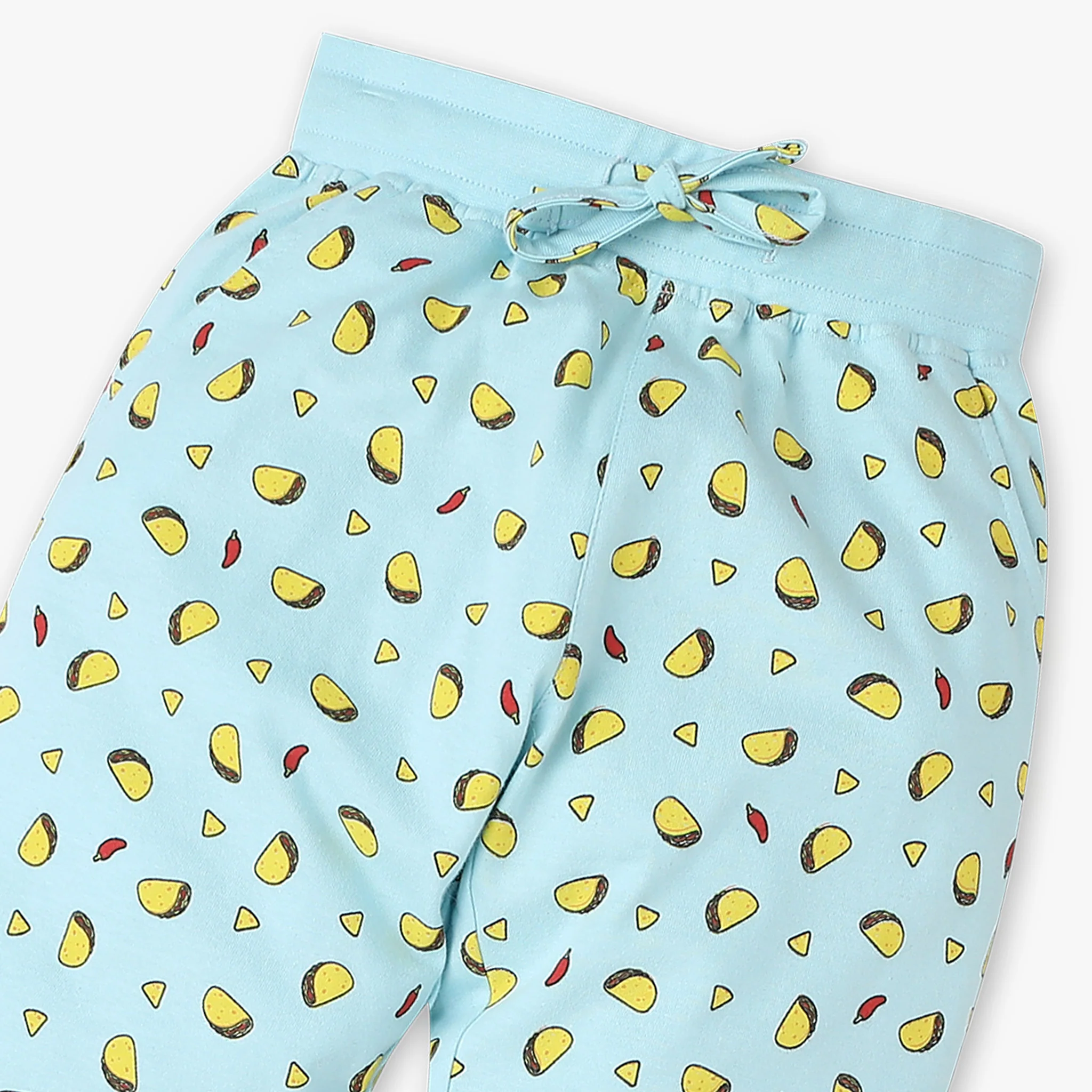 Boys Printed T-Shirt With Trackpant Sleepwear Set - Image 7
