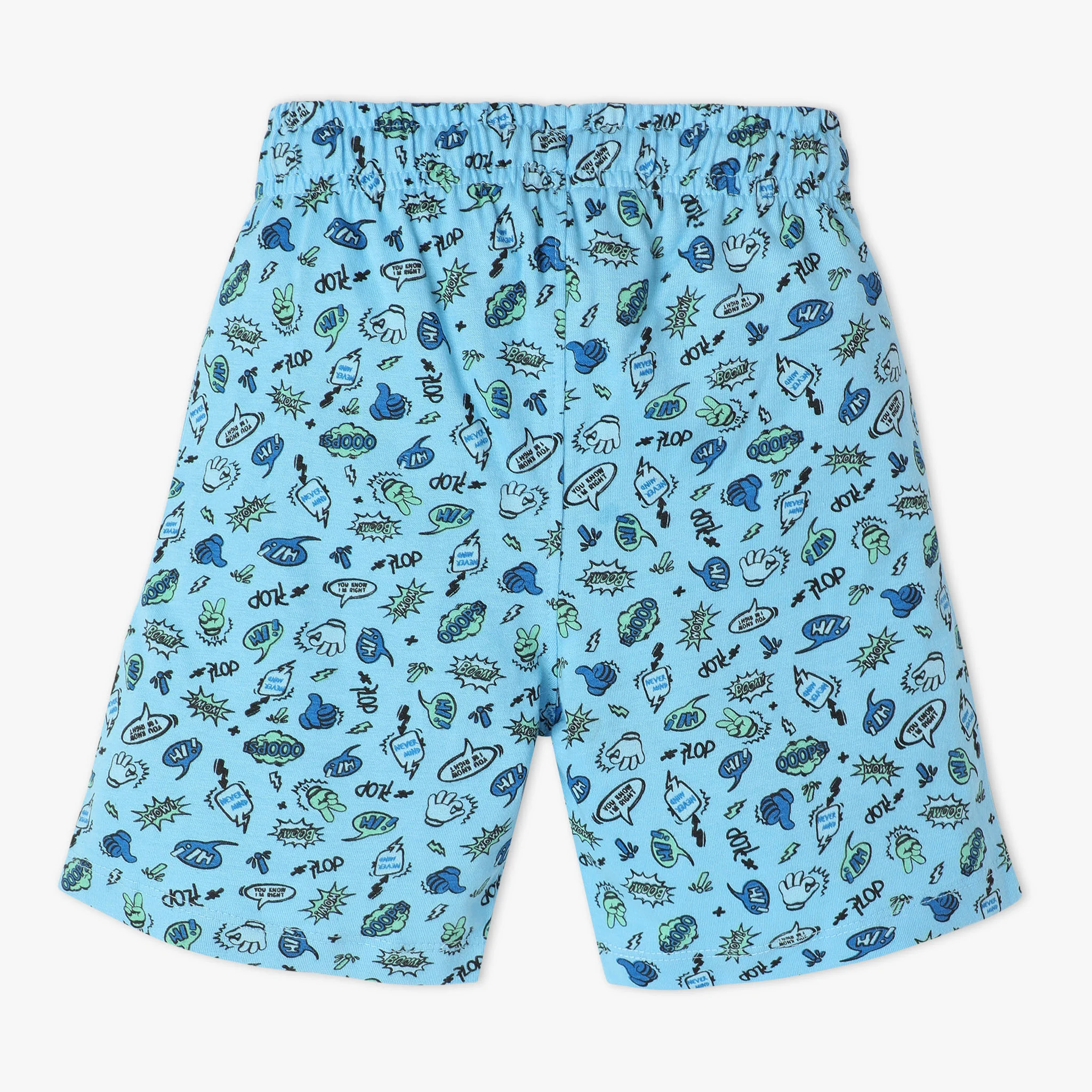 Boys Crew Neck Half Sleeve Sleep Set All Over Print Snooze T-Shirt And Short - Image 4
