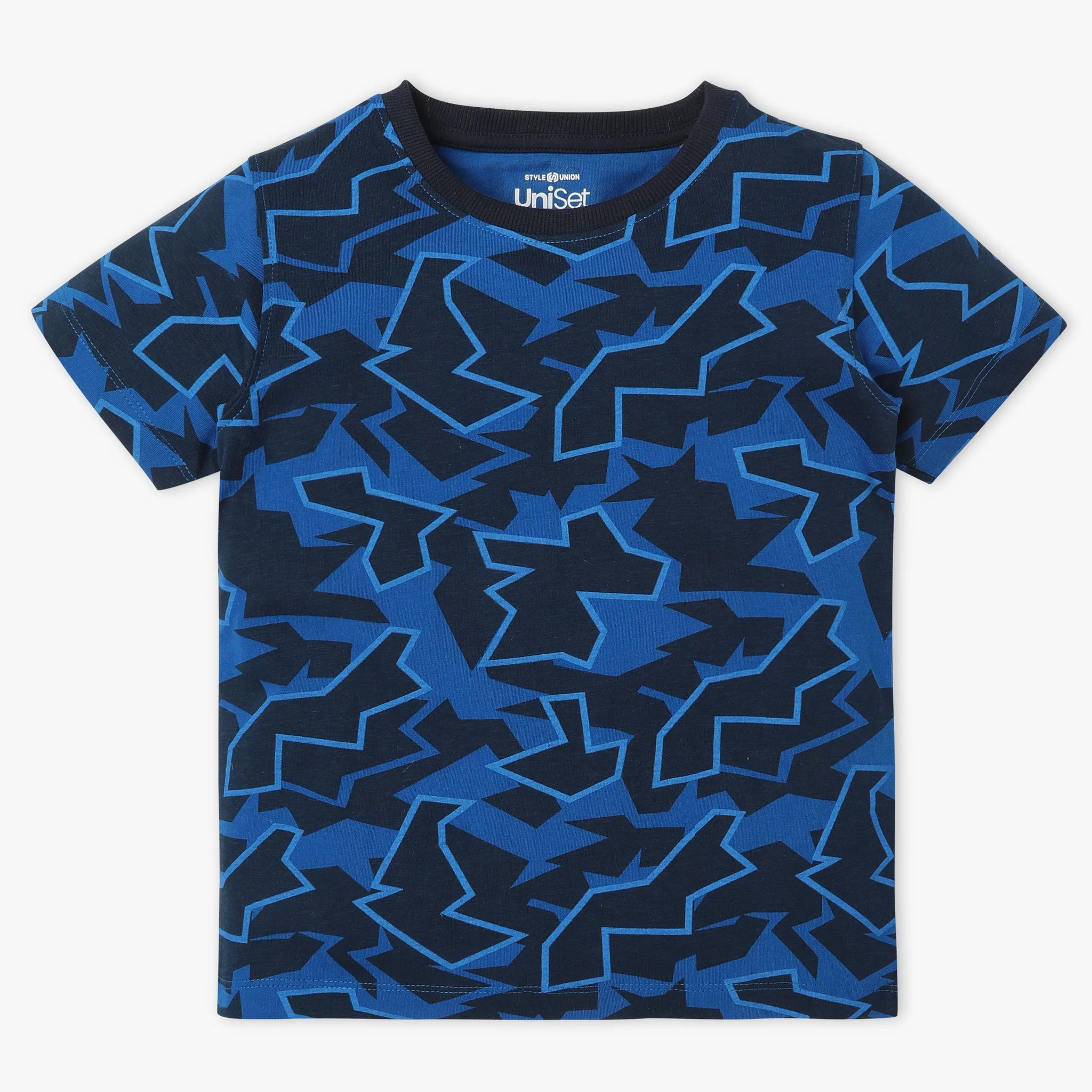 Boys All Over Print Crew Neck Half Sleeve T-Shirt