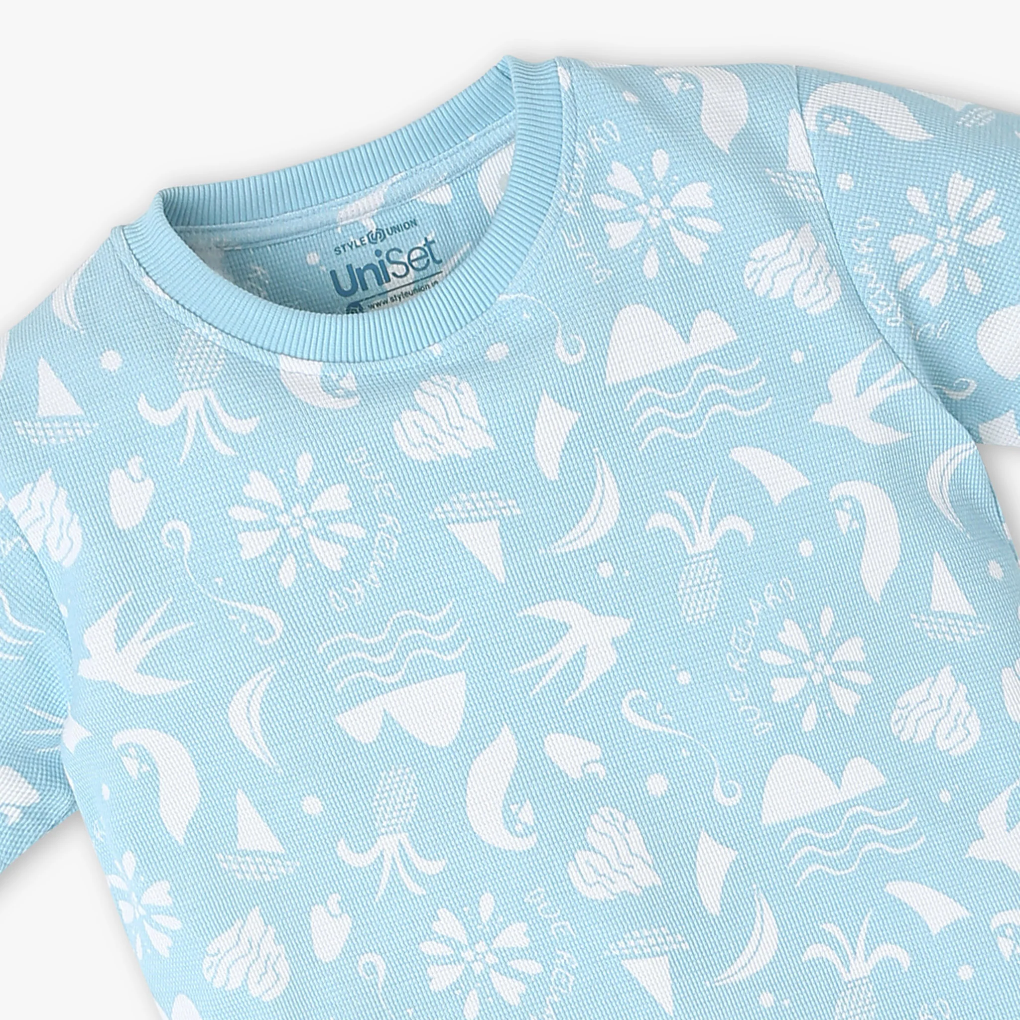 Boys Crew Neck All Over Printed T-Shirt - Image 3