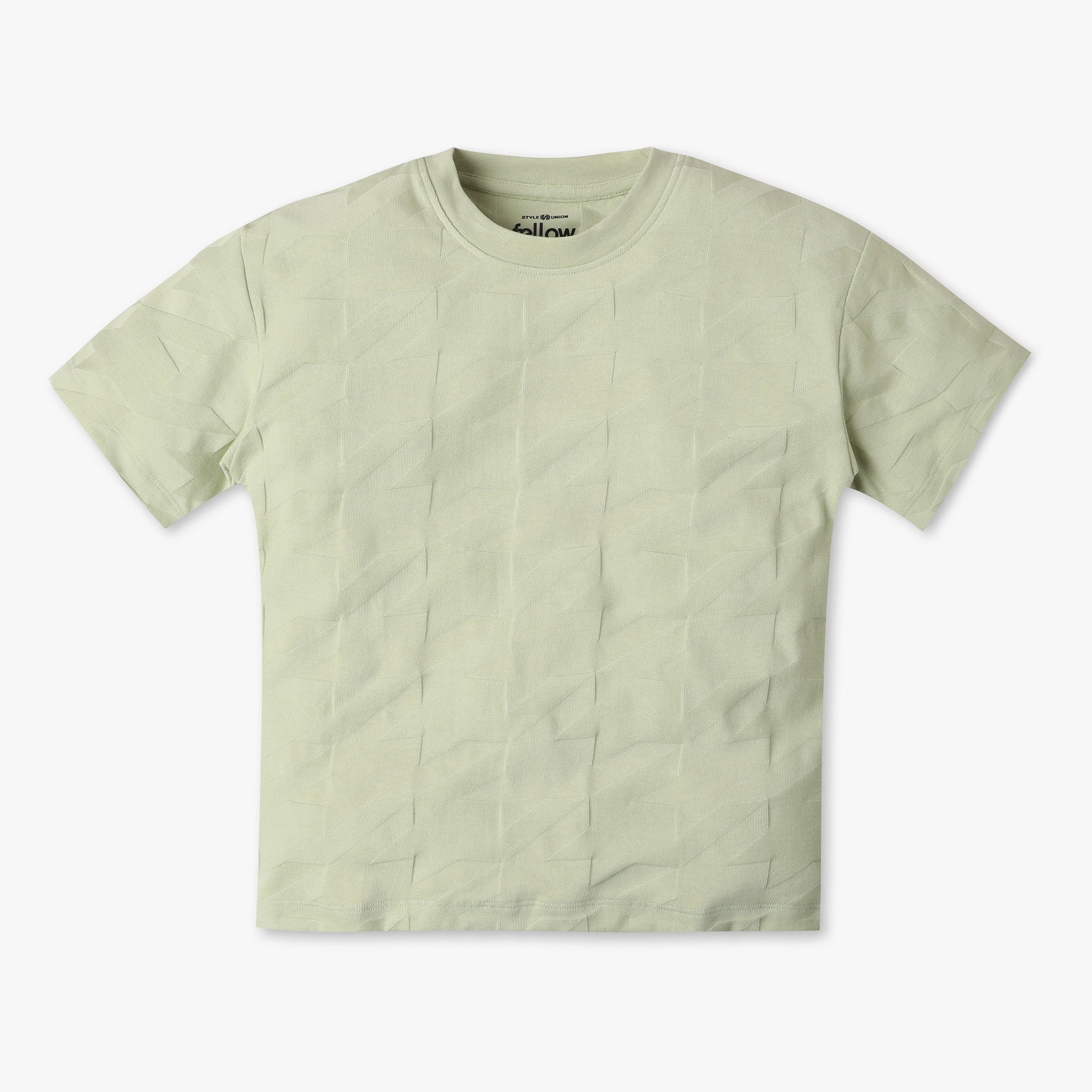 Boys Solid Crew Neck T-Shirt