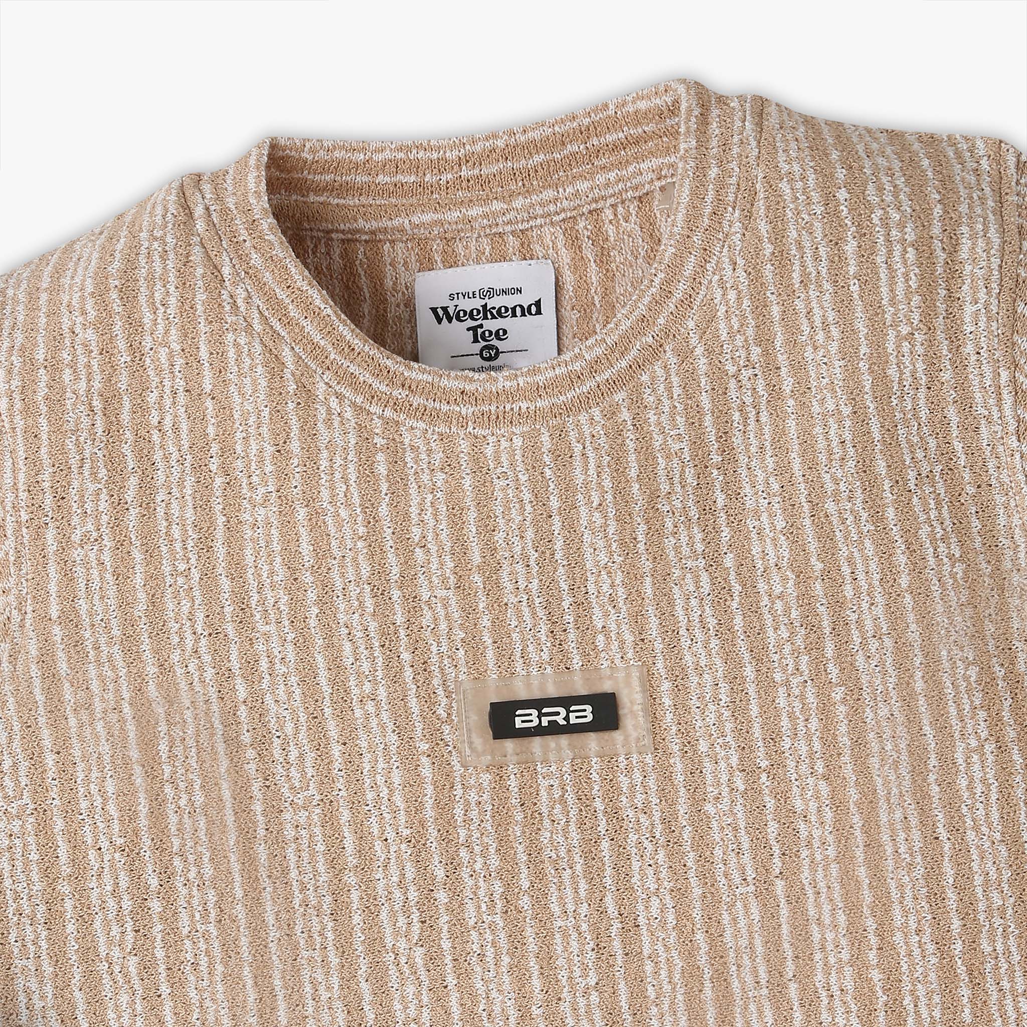 Boys Cut And Sew Crew Neck Weekend T-Shirt - Image 3