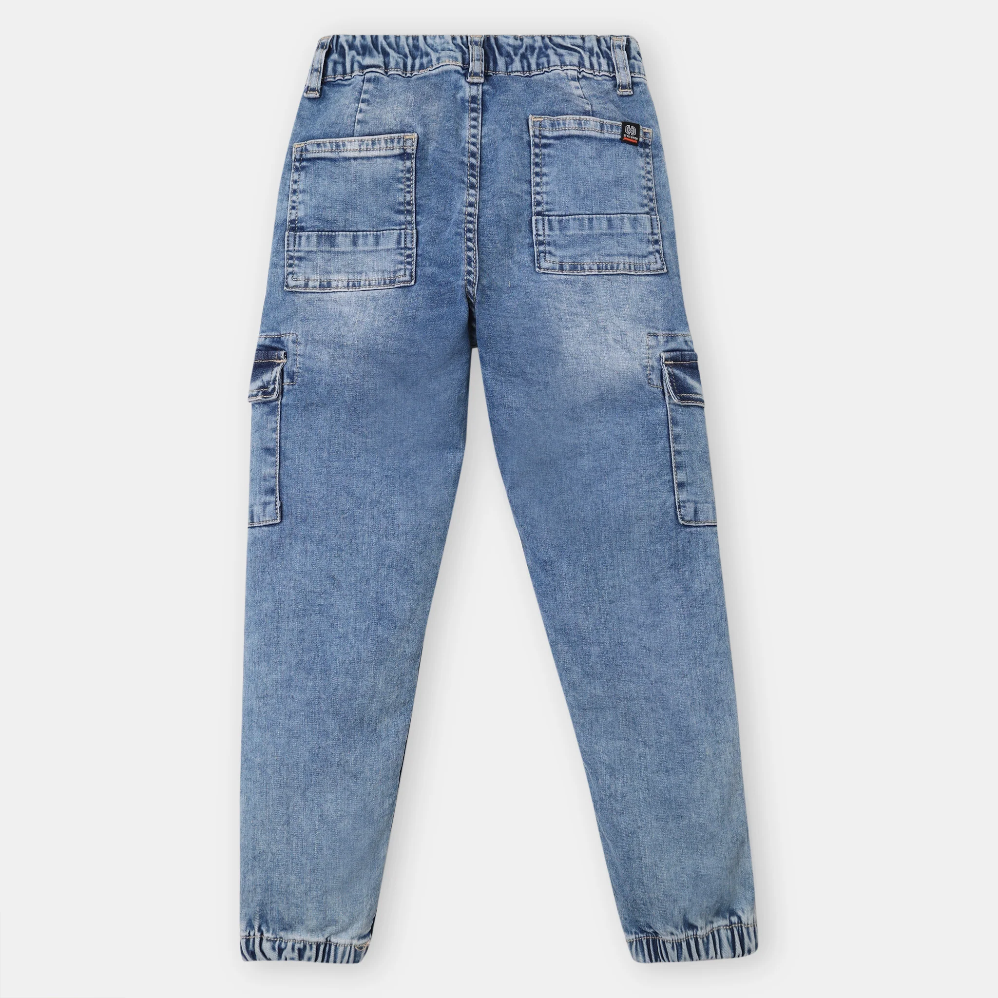 Boys Regular Fit Cut And Sew Mid Rise Joggers - Image 2