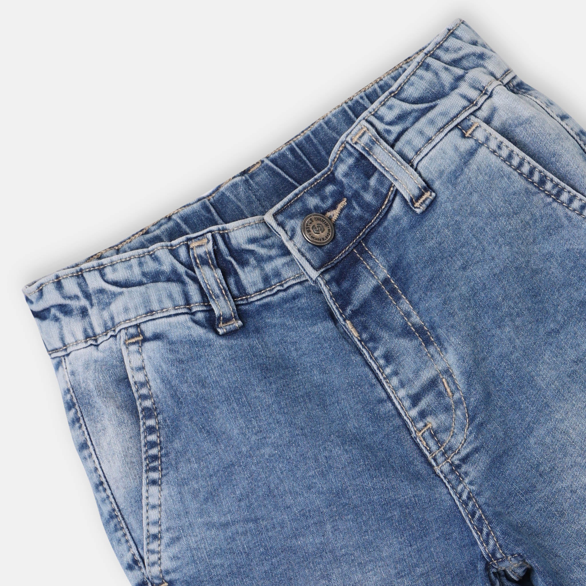 Boys Regular Fit Cut And Sew Mid Rise Joggers - Image 3