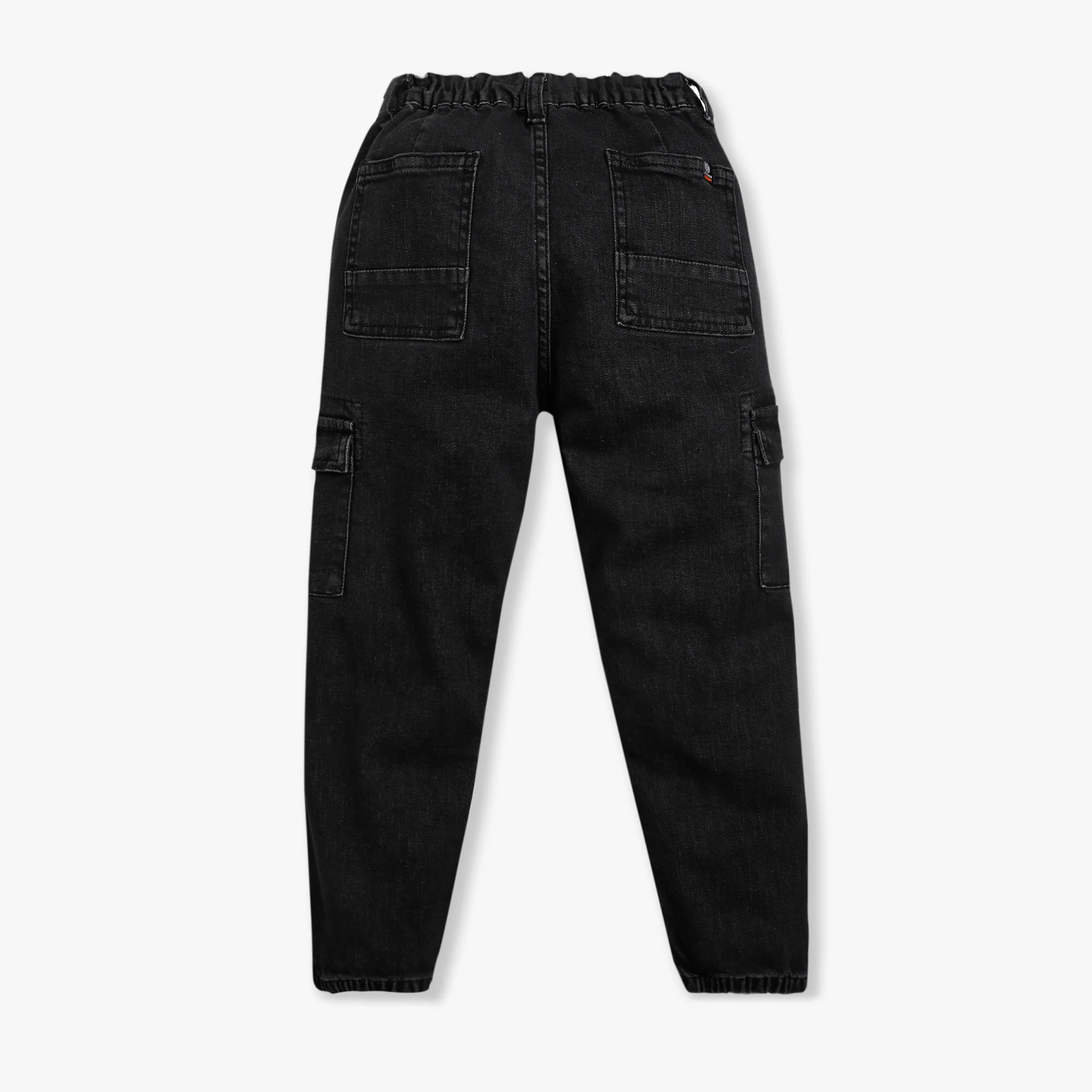 Boys Regular Fit Cut And Sew Mid Rise Joggers - Image 5