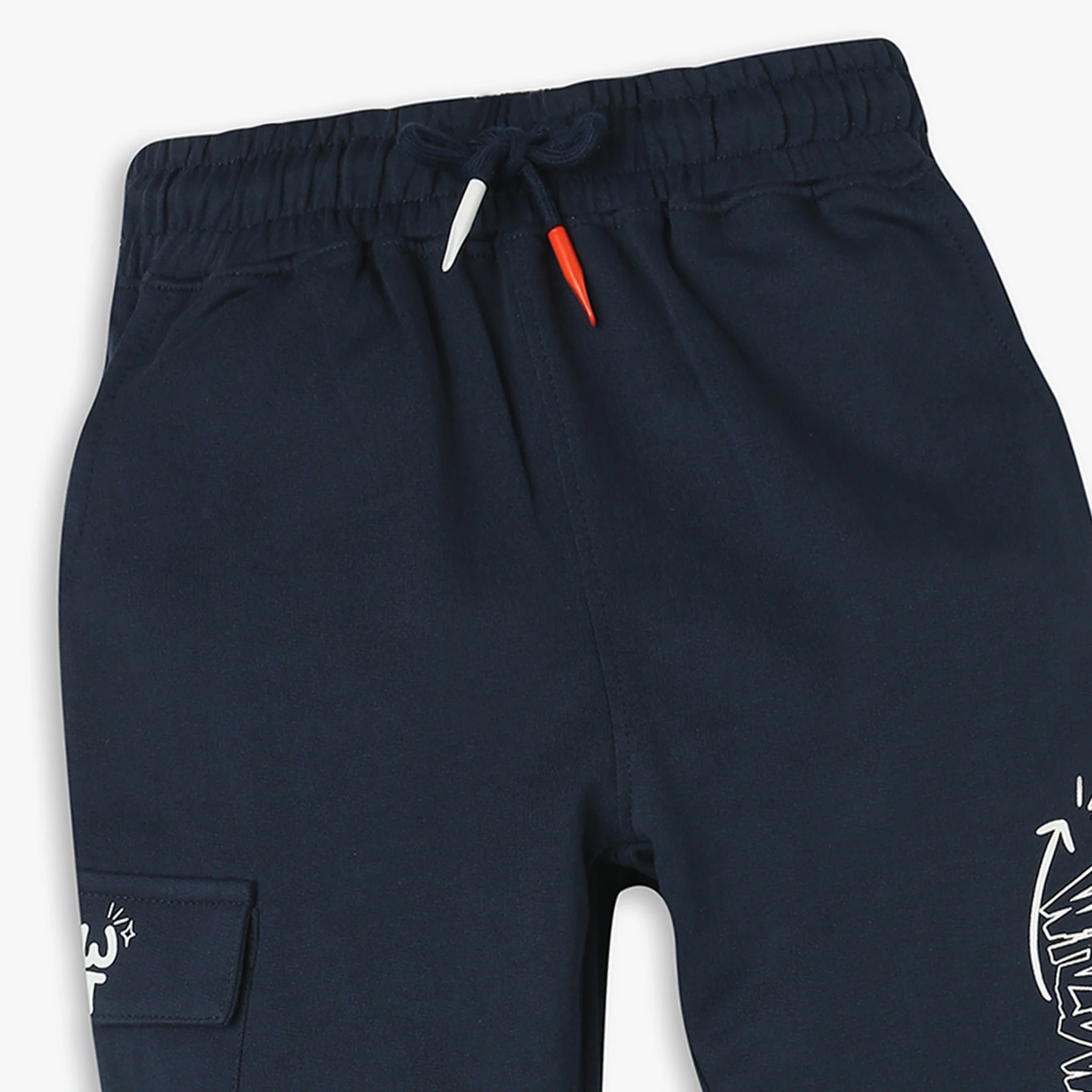 Boys Regular Fit Cut And Sew Mid Rise Trackpants - Image 3