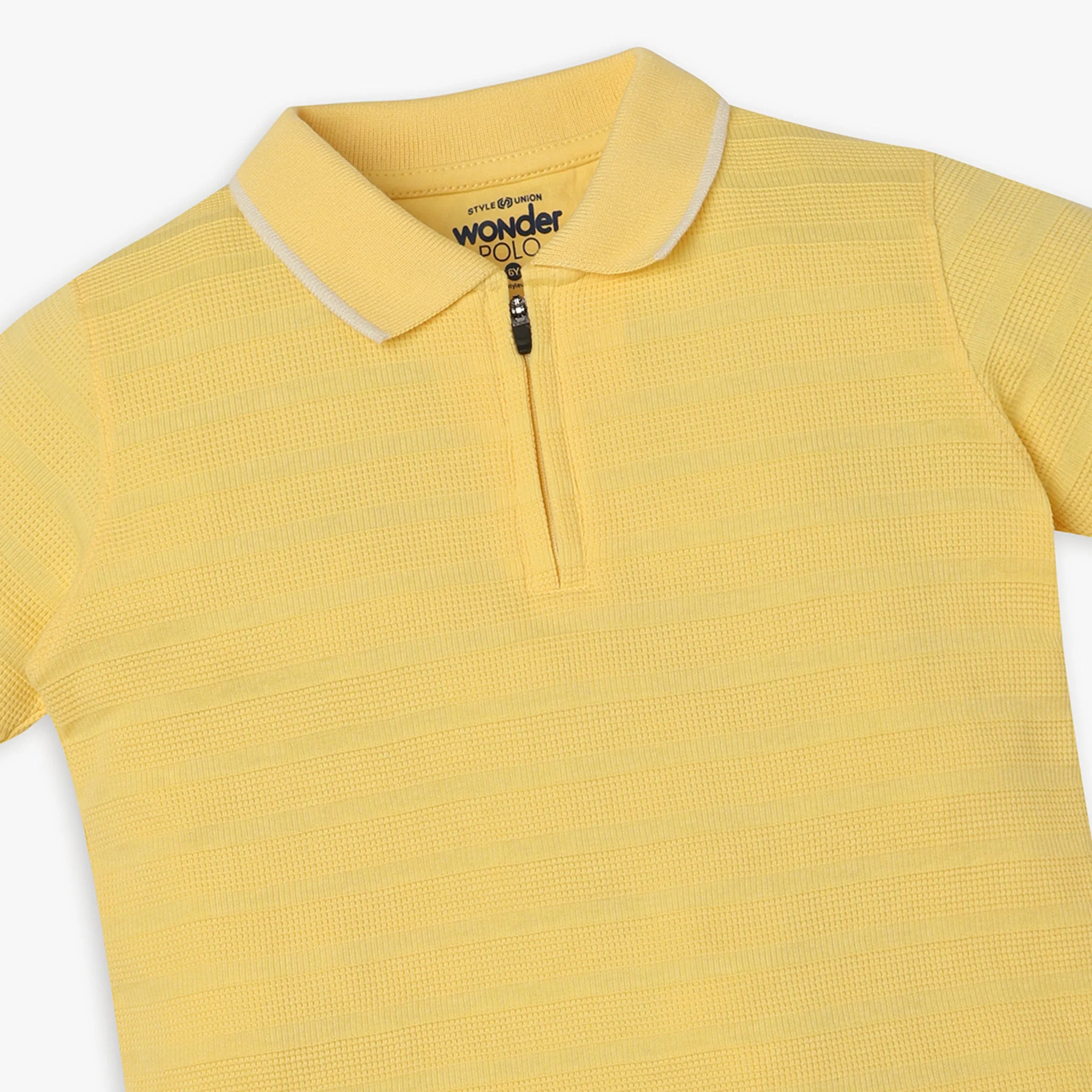 Boys Regular Fit Cut And Sew Polo T-Shirt - Image 12