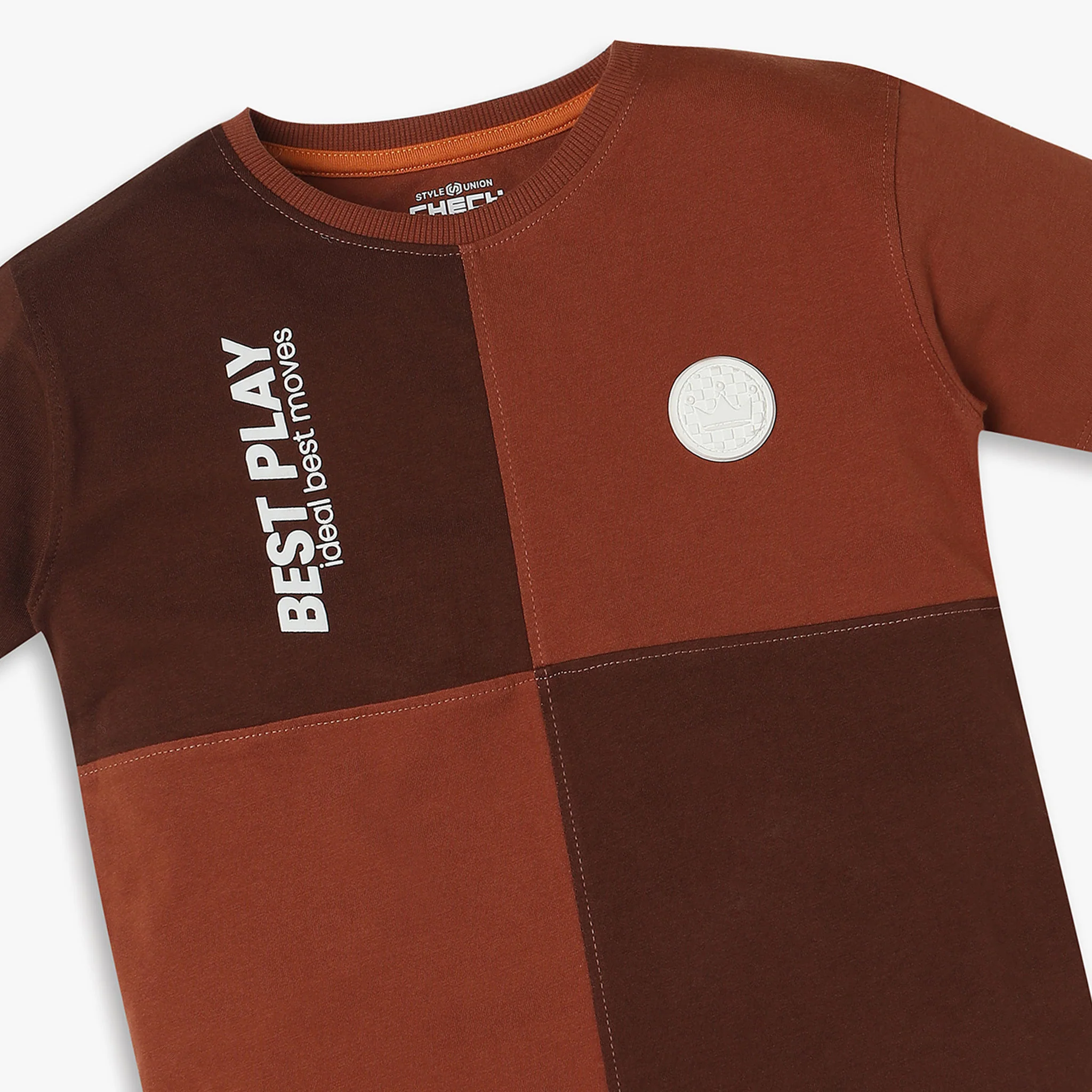 Boys Regular Fit Cut And Sew T-Shirt - Image 3