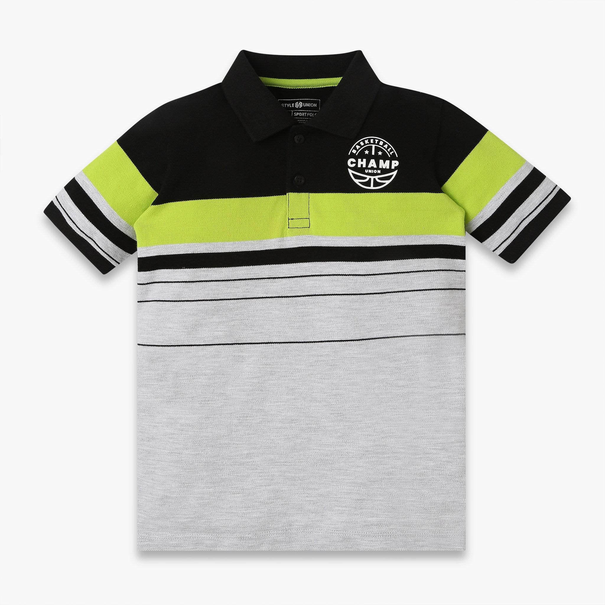 Boys Regular Fit Cut And Sew T-Shirt
