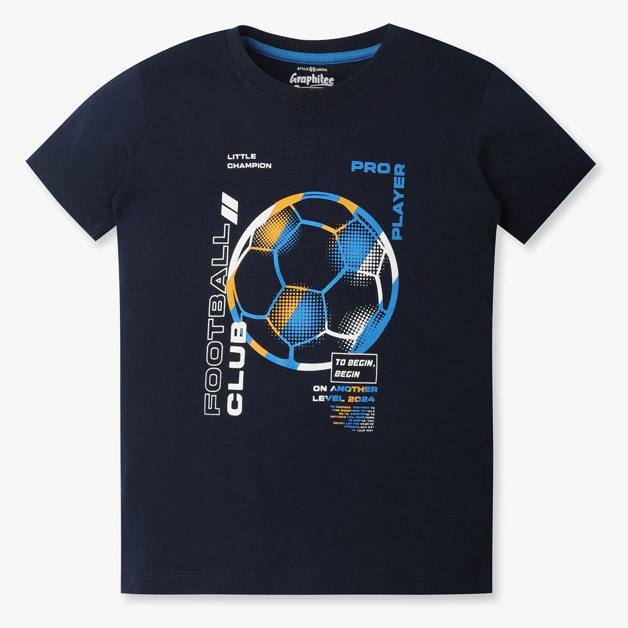 Boys Graphic Crew Neck Half Sleeve T-Shirt
