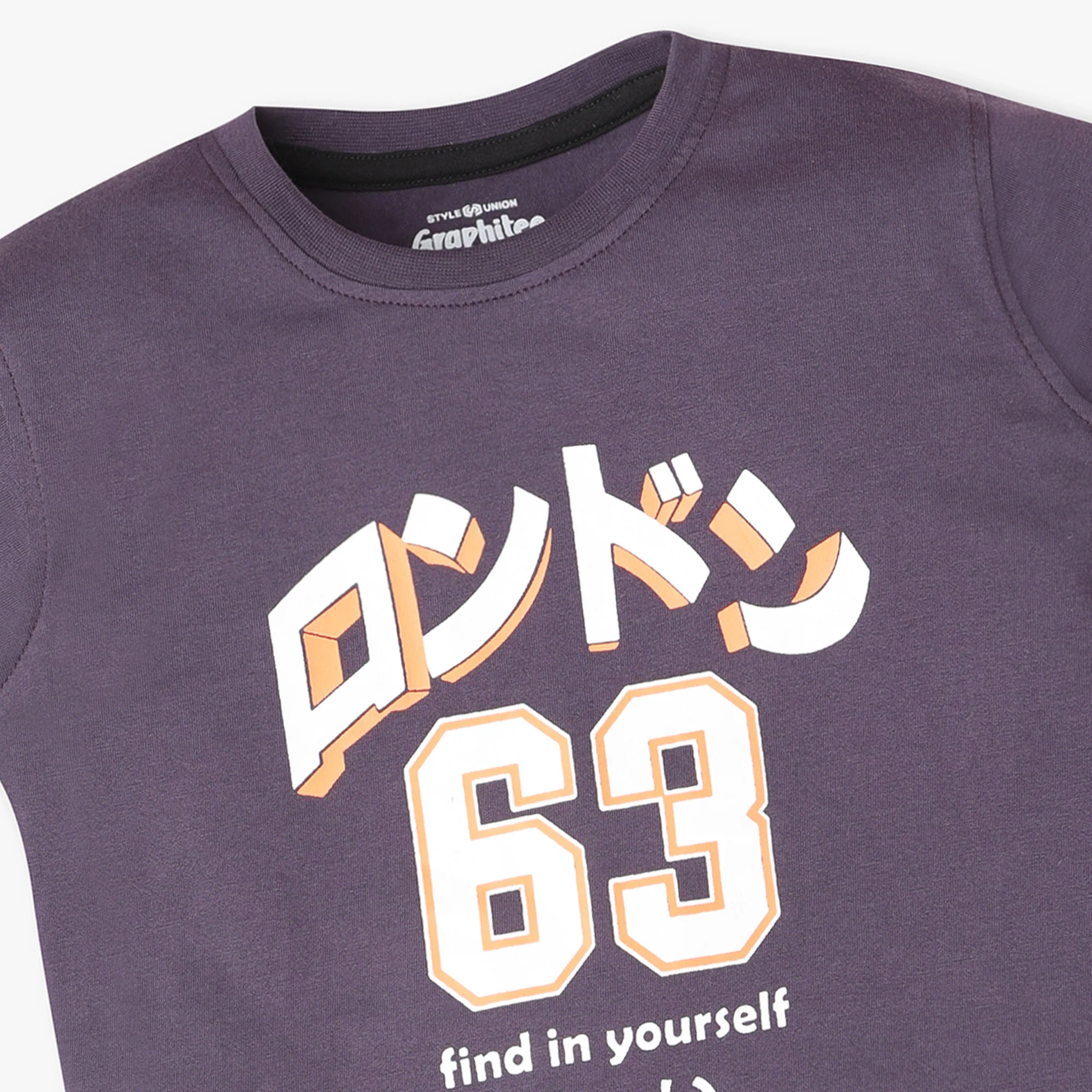 Boys Graphic Crew Neck Half Sleeve T-Shirt - Image 3