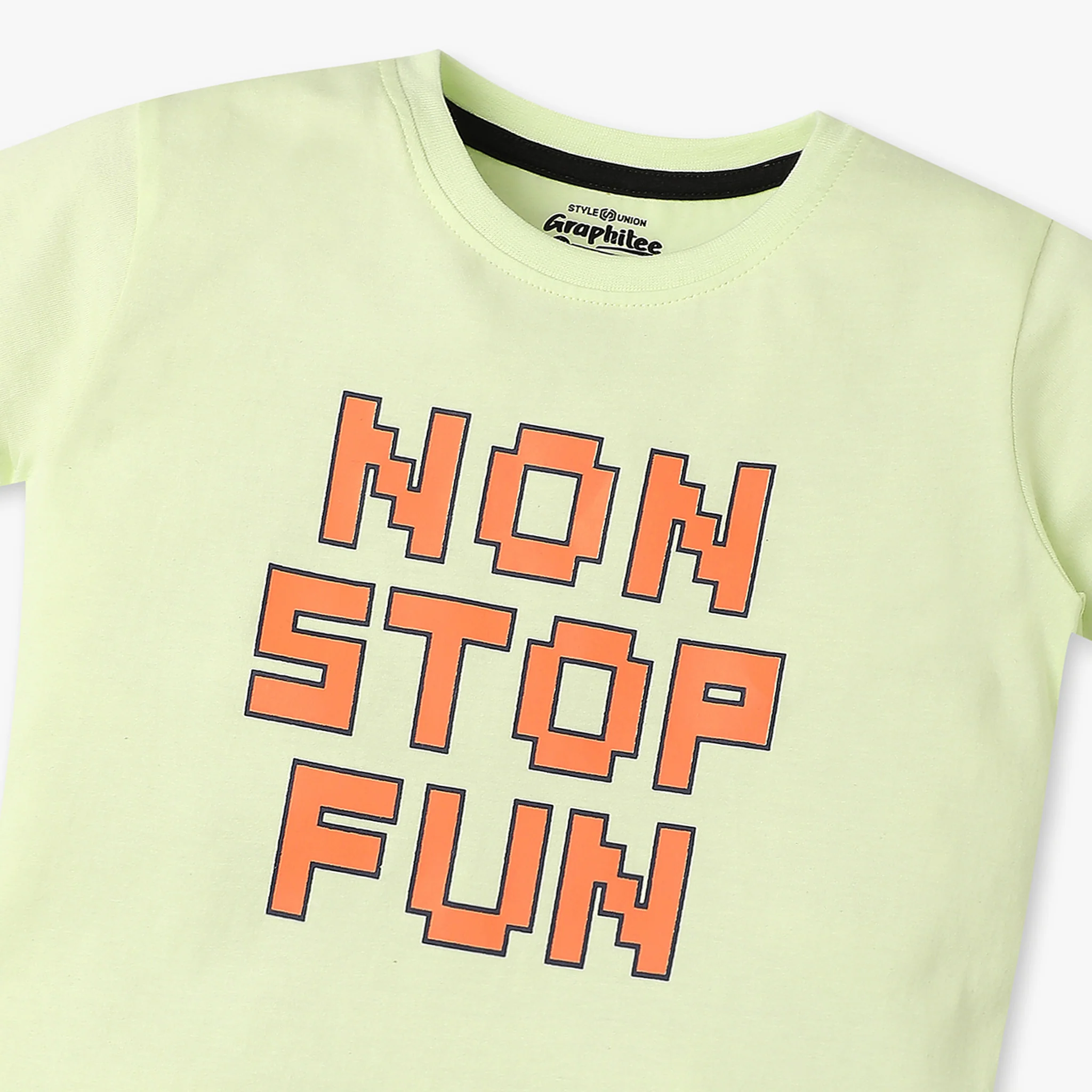 Boys Graphic Crew Neck Half Sleeve T-Shirt - Image 3