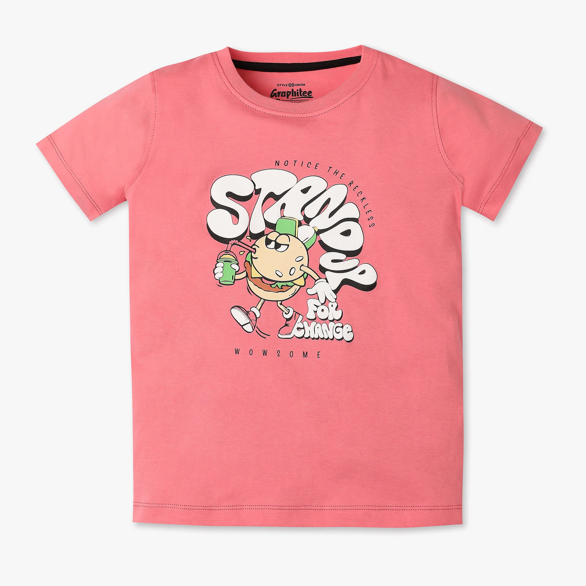 Boys Graphic Crew Neck Half Sleeve T-Shirt