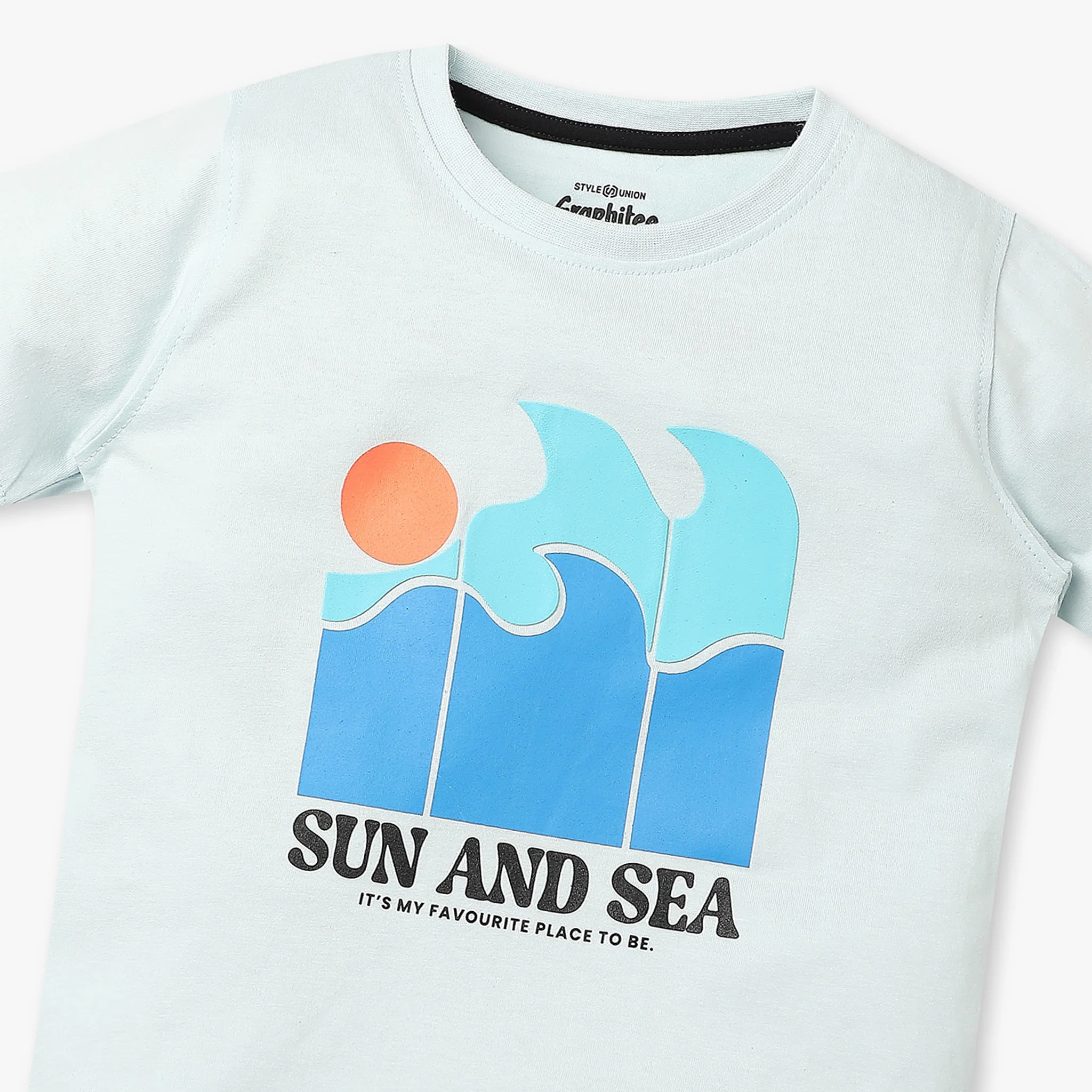 Boys Graphic Crew Neck Half Sleeve T-Shirt - Image 3