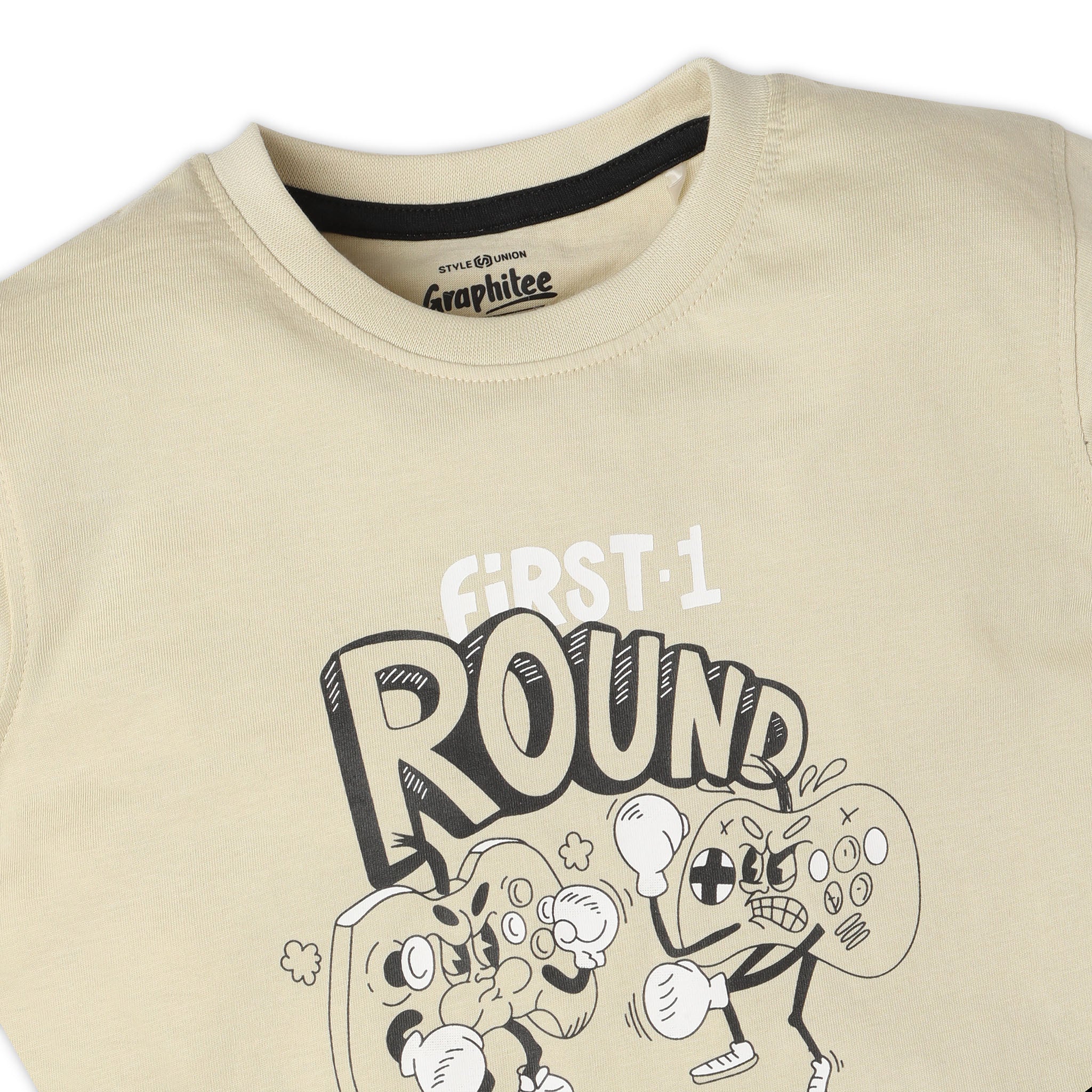 Boys Graphic Crew Neck Half Sleeve T-Shirt - Image 3