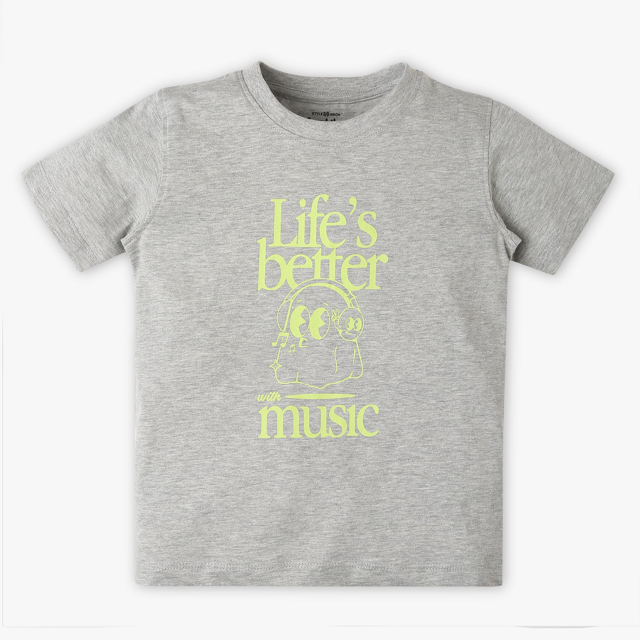 Boys Graphic Crew Neck Half Sleeve T-Shirt