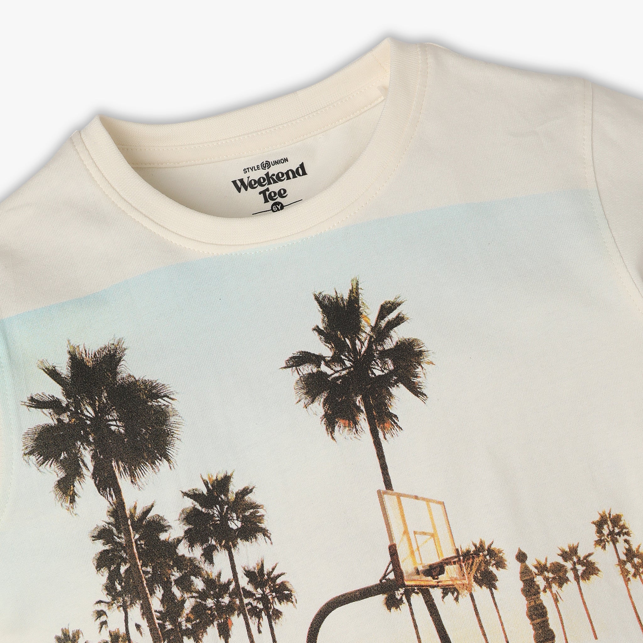Boys Crew Neck Printed Weekend T-Shirt - Image 3