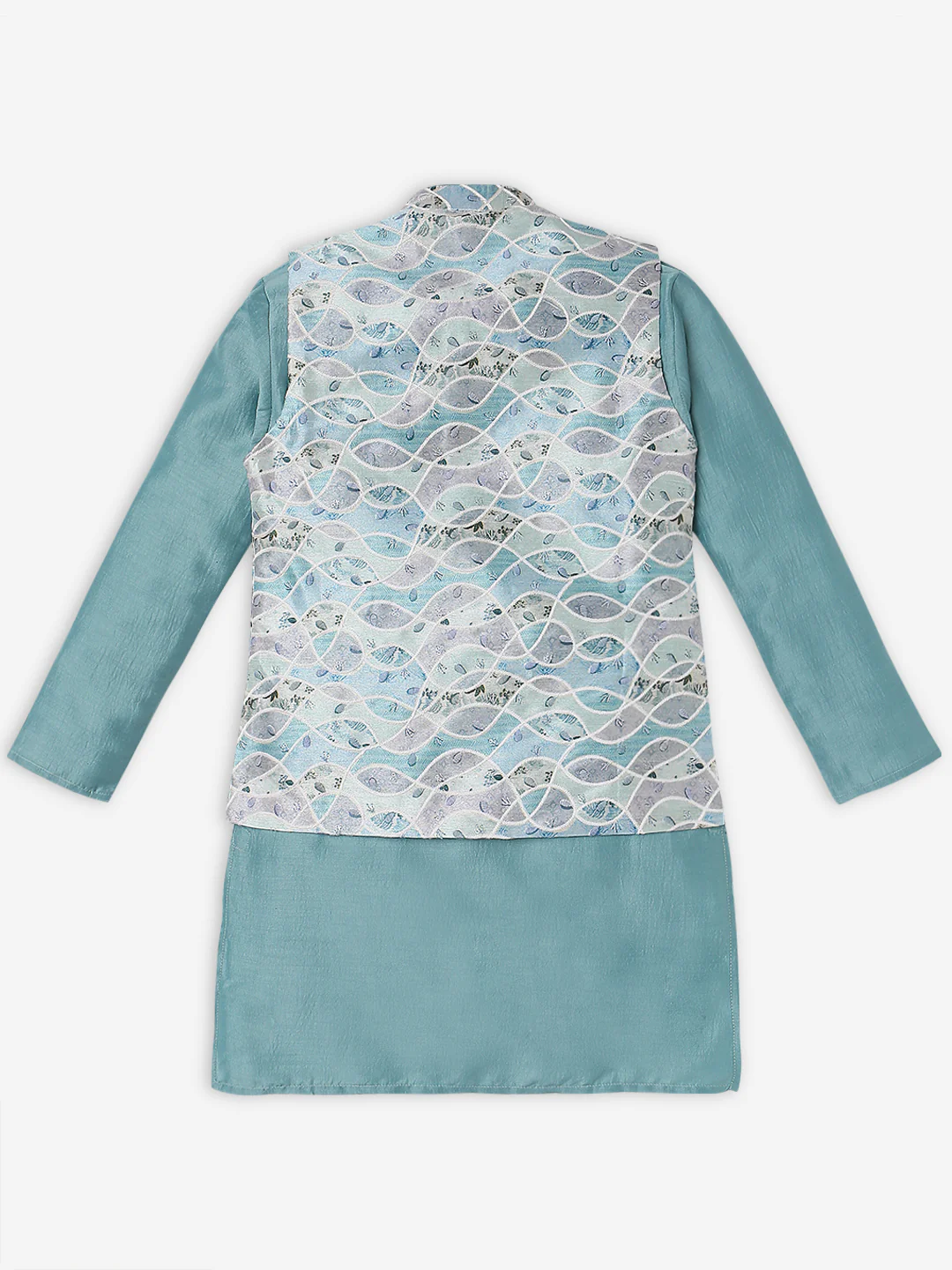 Boys Regular Fit Printed Kurta With Pant Set - Image 3