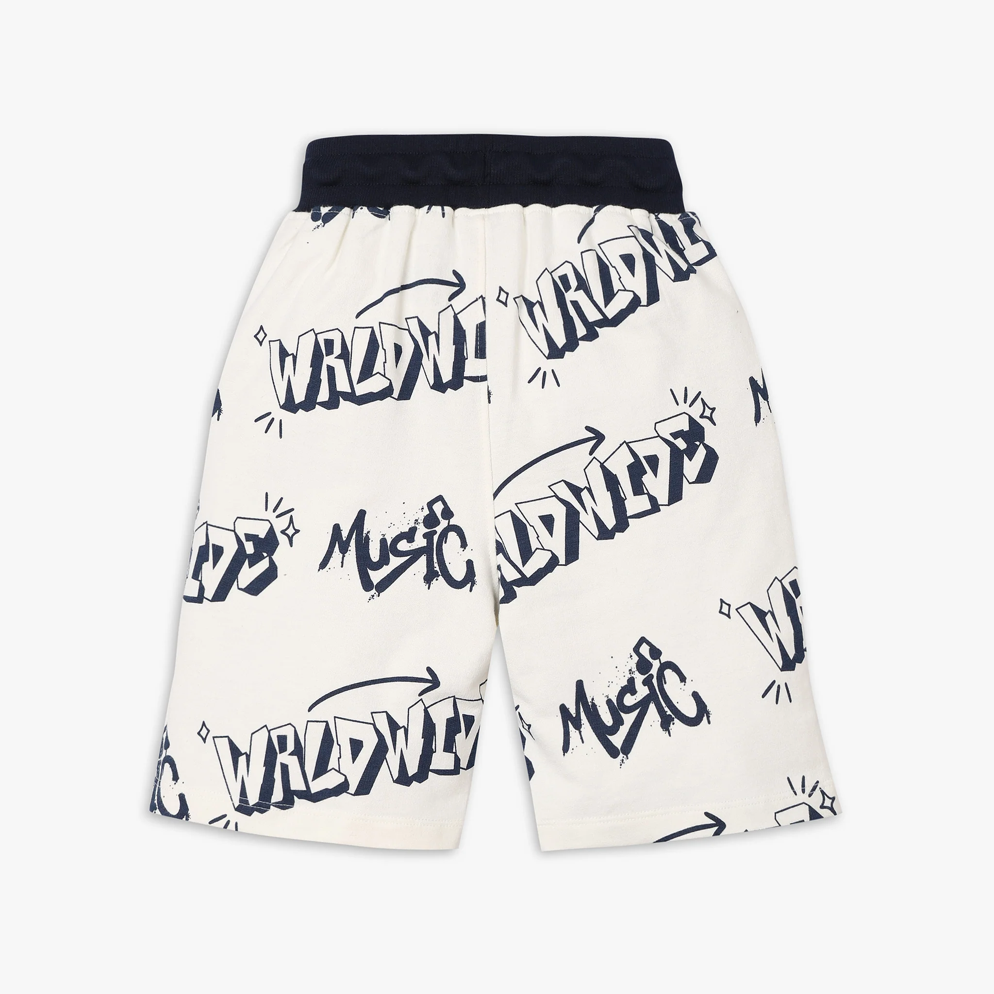 Boys Regular Fit Printed Mid Rise Shorts - Image 2