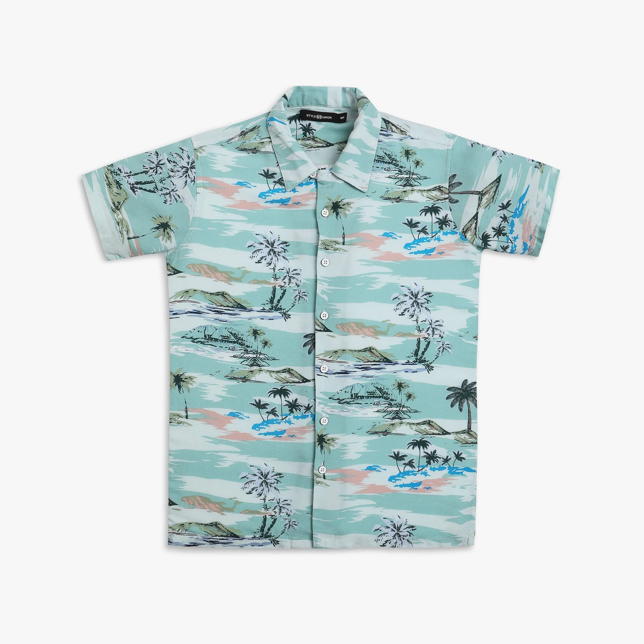 Boy's Regular Fit Printed Shirt