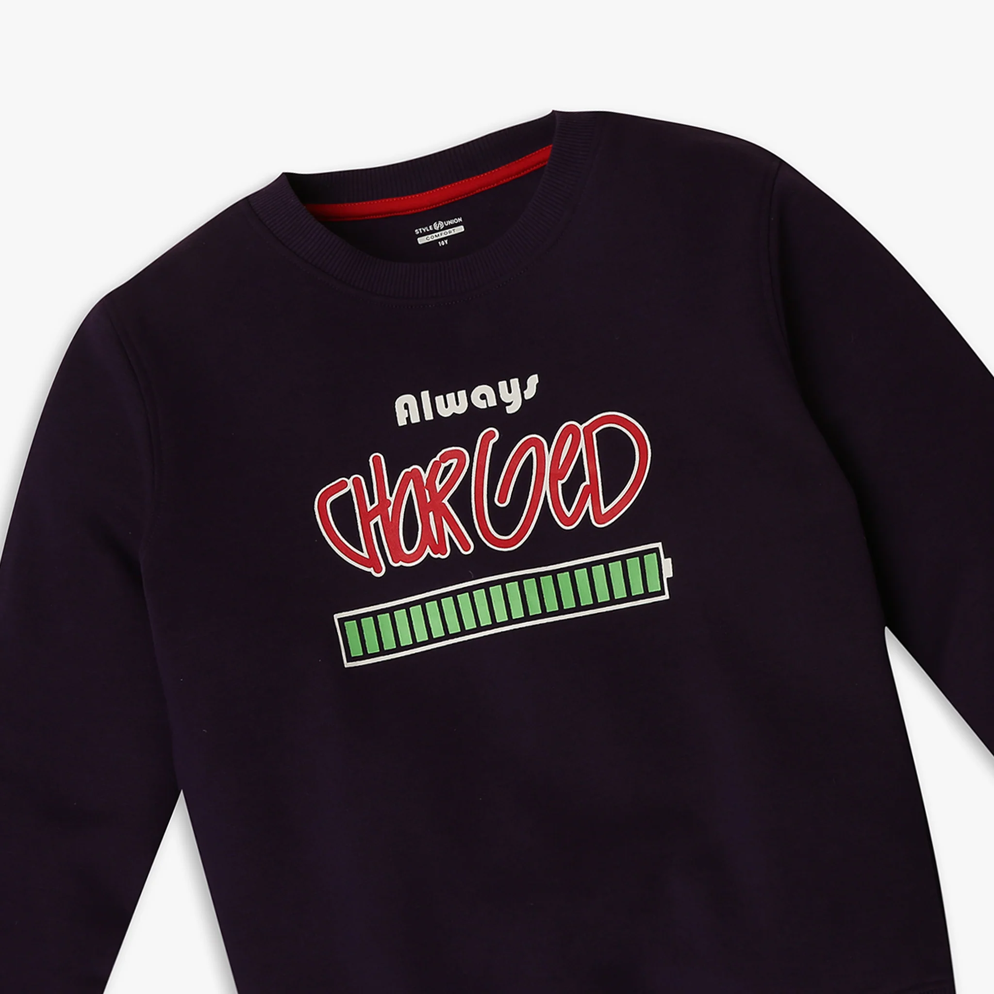 Boy's Regular Fit Printed Sweat Tee - Image 3