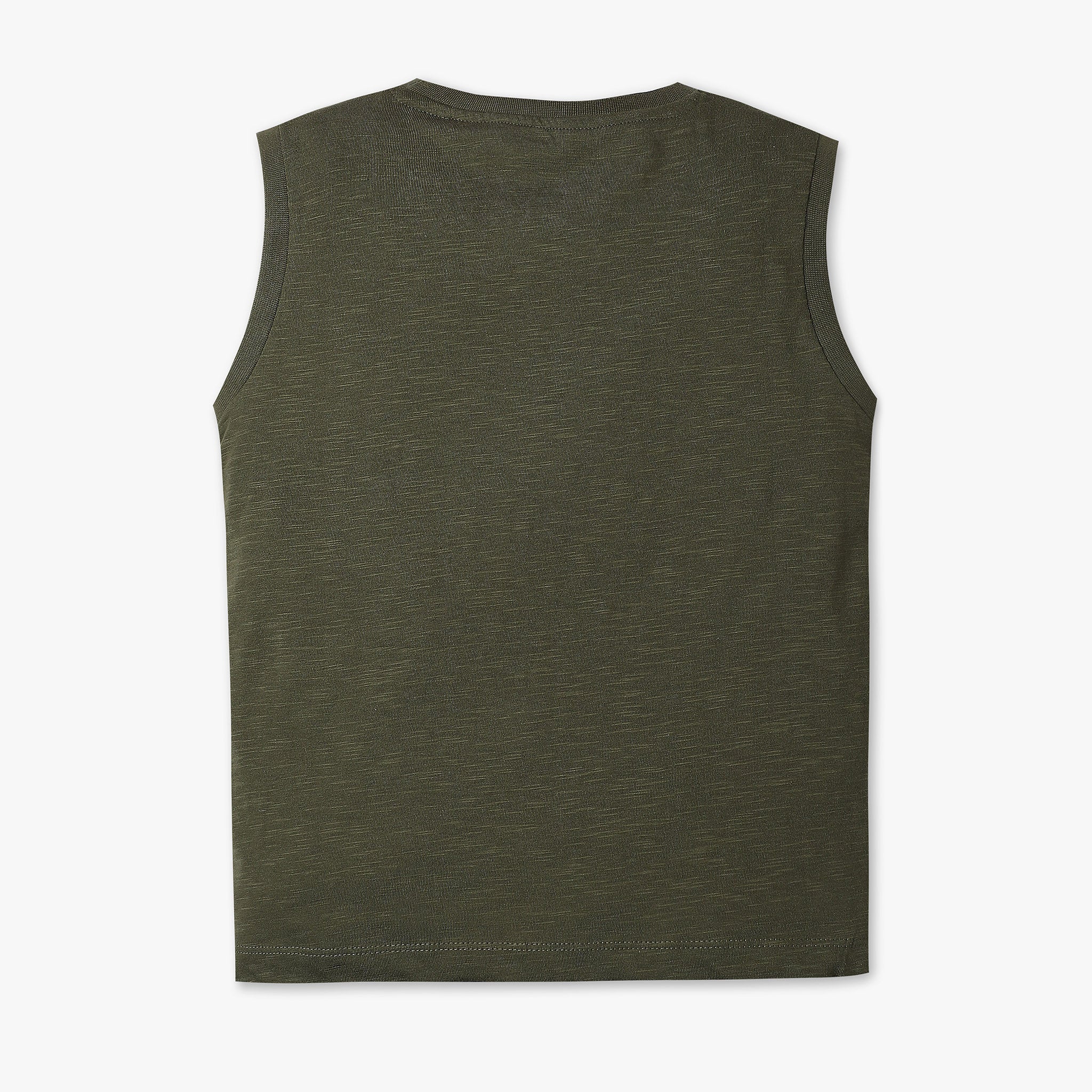 Boys Solid Crew Neck Sleevless Core T-Shirt - Image 11