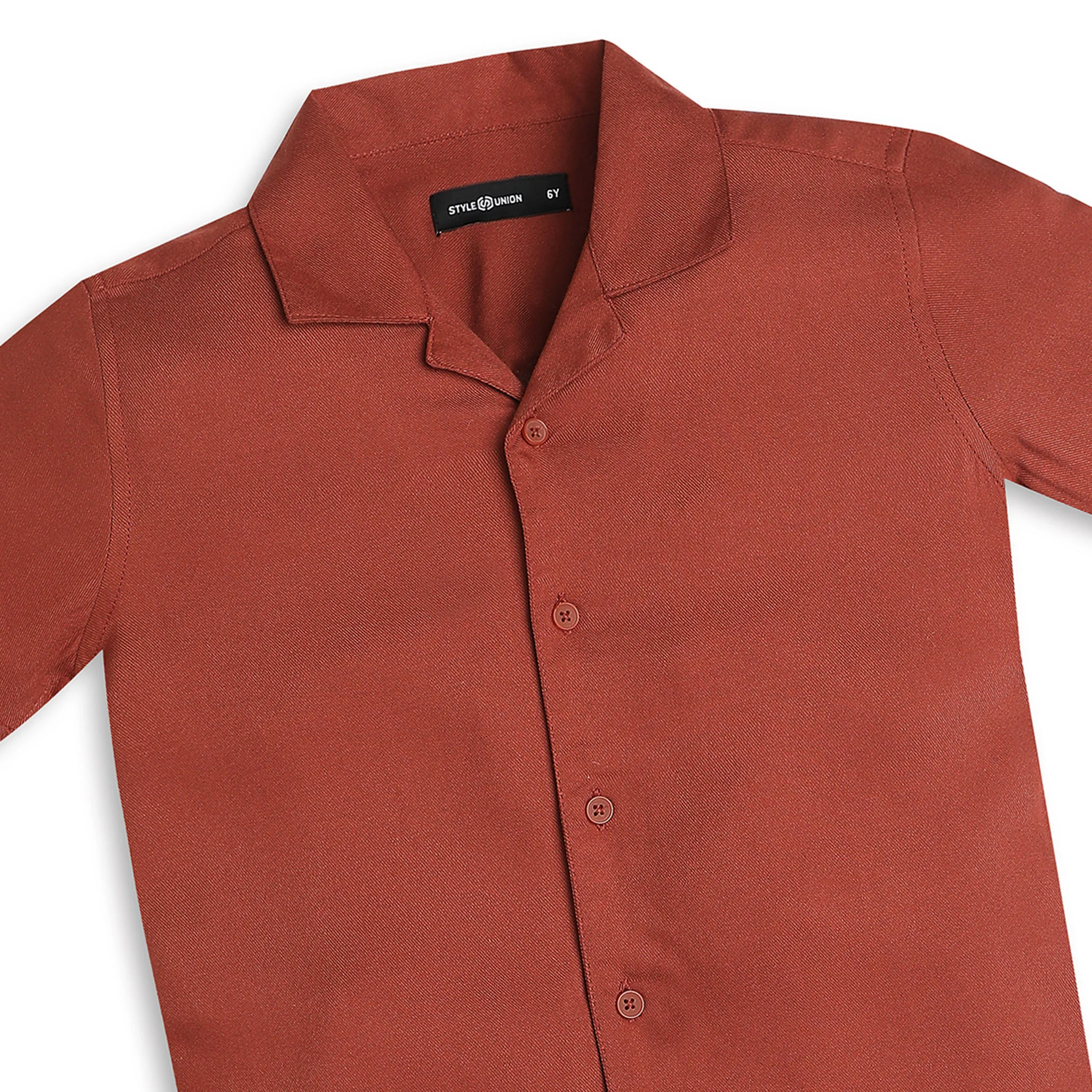Boys Regular Fit Solid Shirt - Image 6