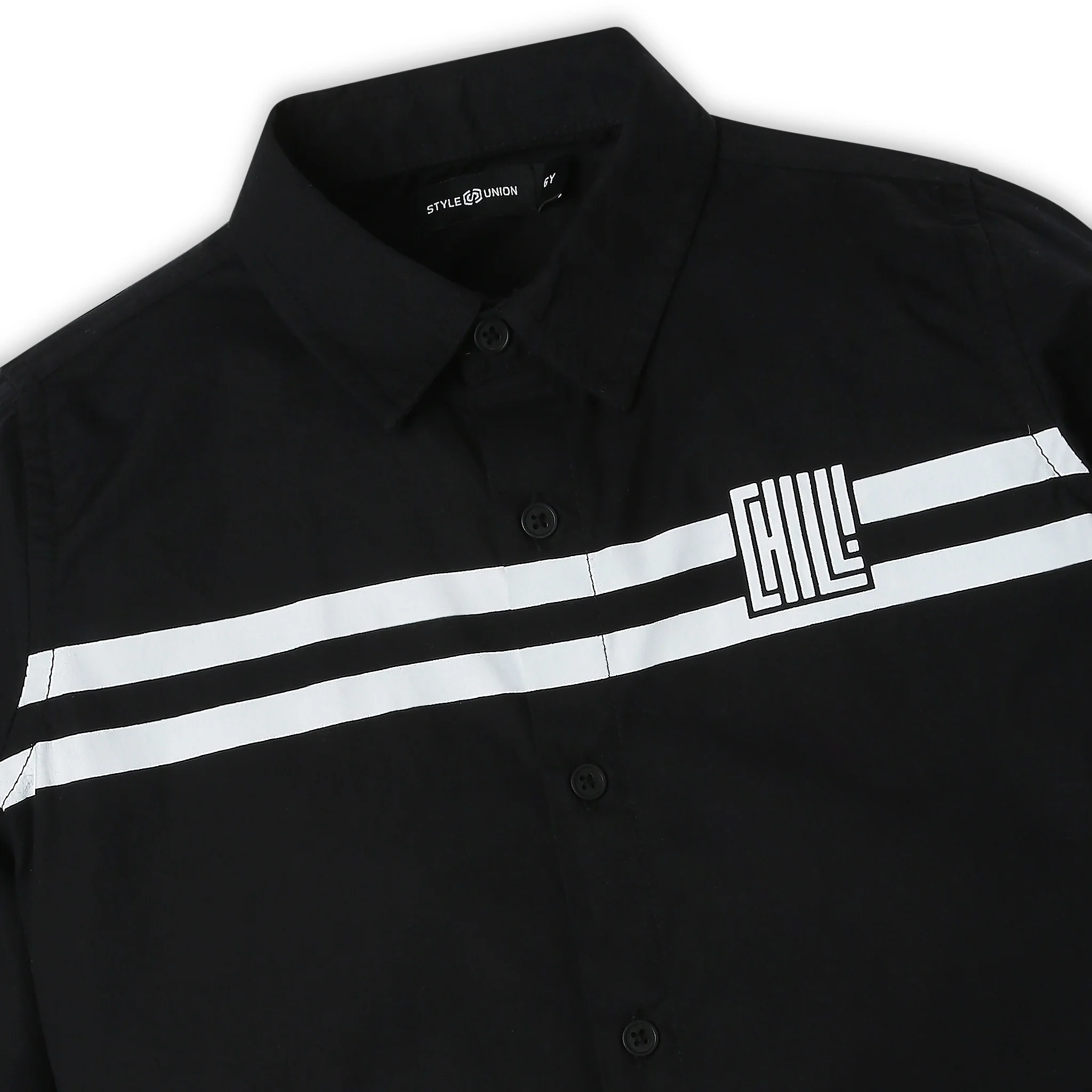 Boys Solid Full Length Highlight Shirt - Image 3