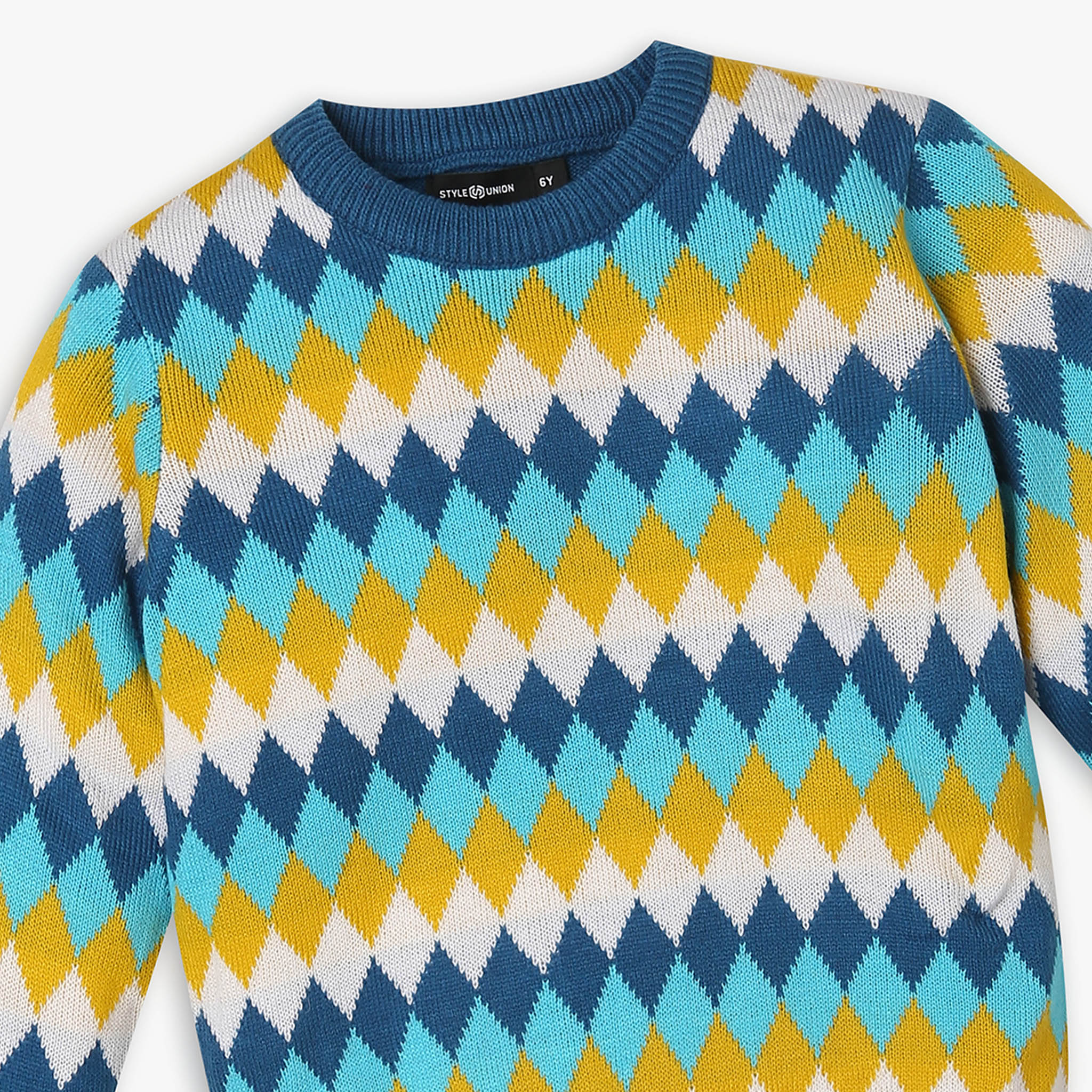 Boys Regular Fit Solid Sweater - Image 3