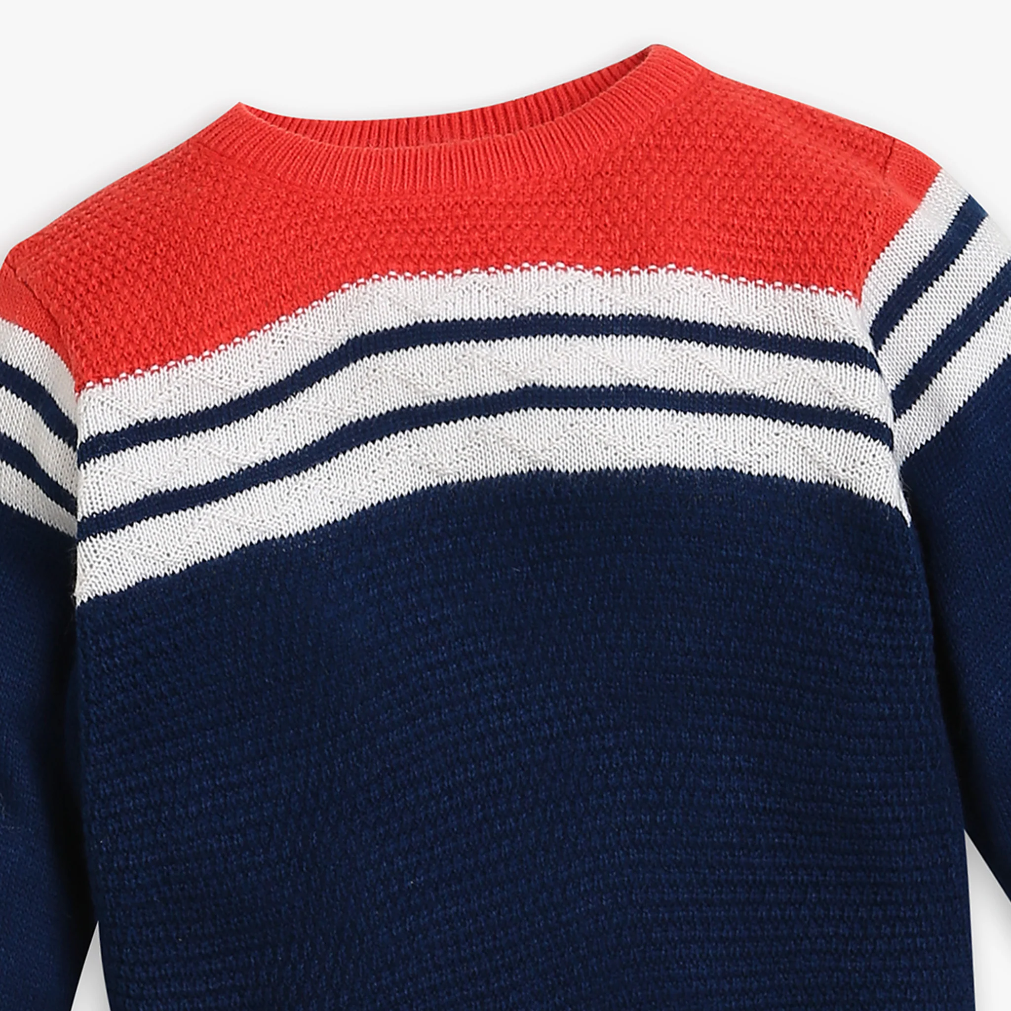 Boys Regular Fit Solid Sweater - Image 3