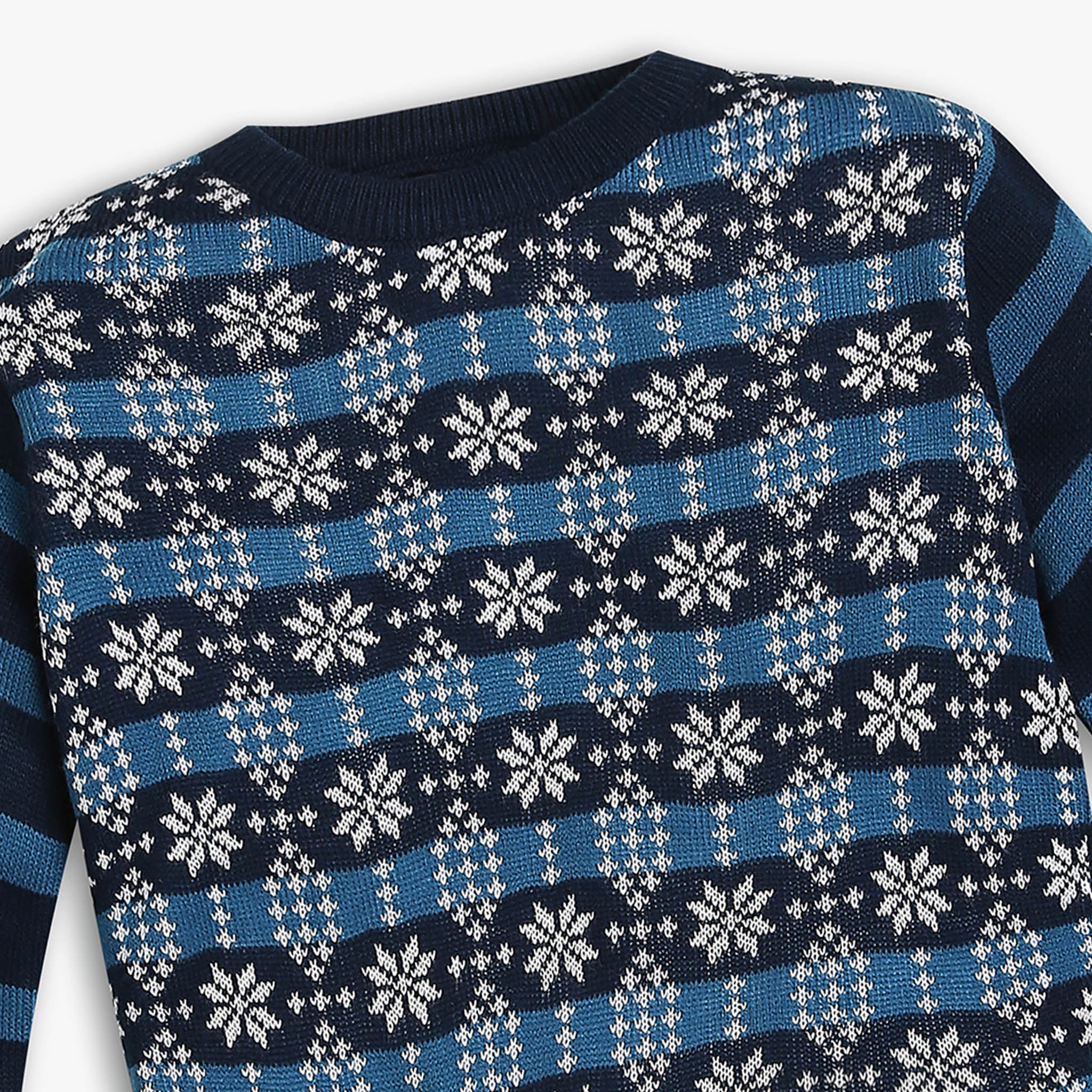 Boys Regular Fit Solid Sweater - Image 3