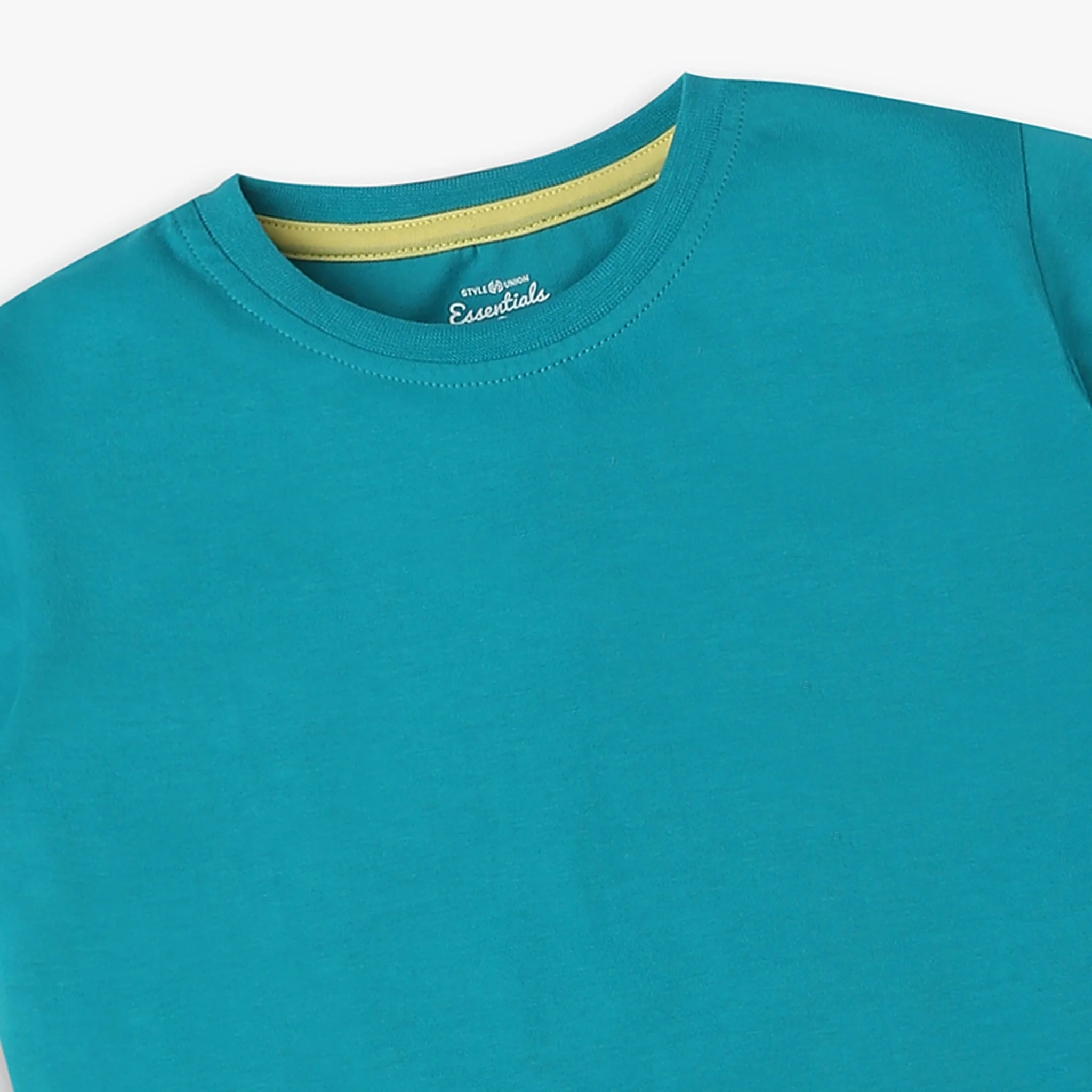 Boys Solid Crew Neck T-Shirt - Image 6