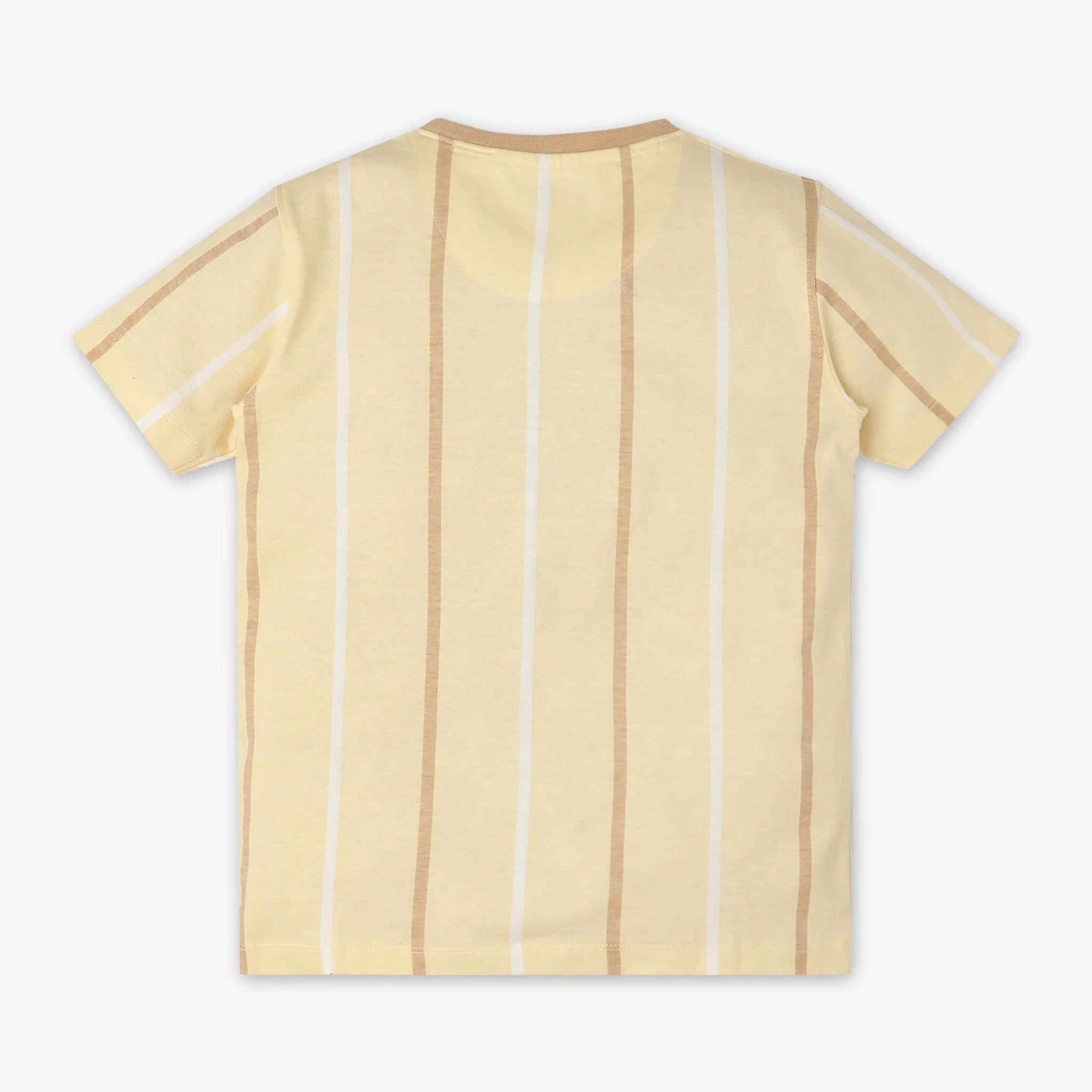 Boys Crew Neck Striped Weekend T-Shirt - Image 2