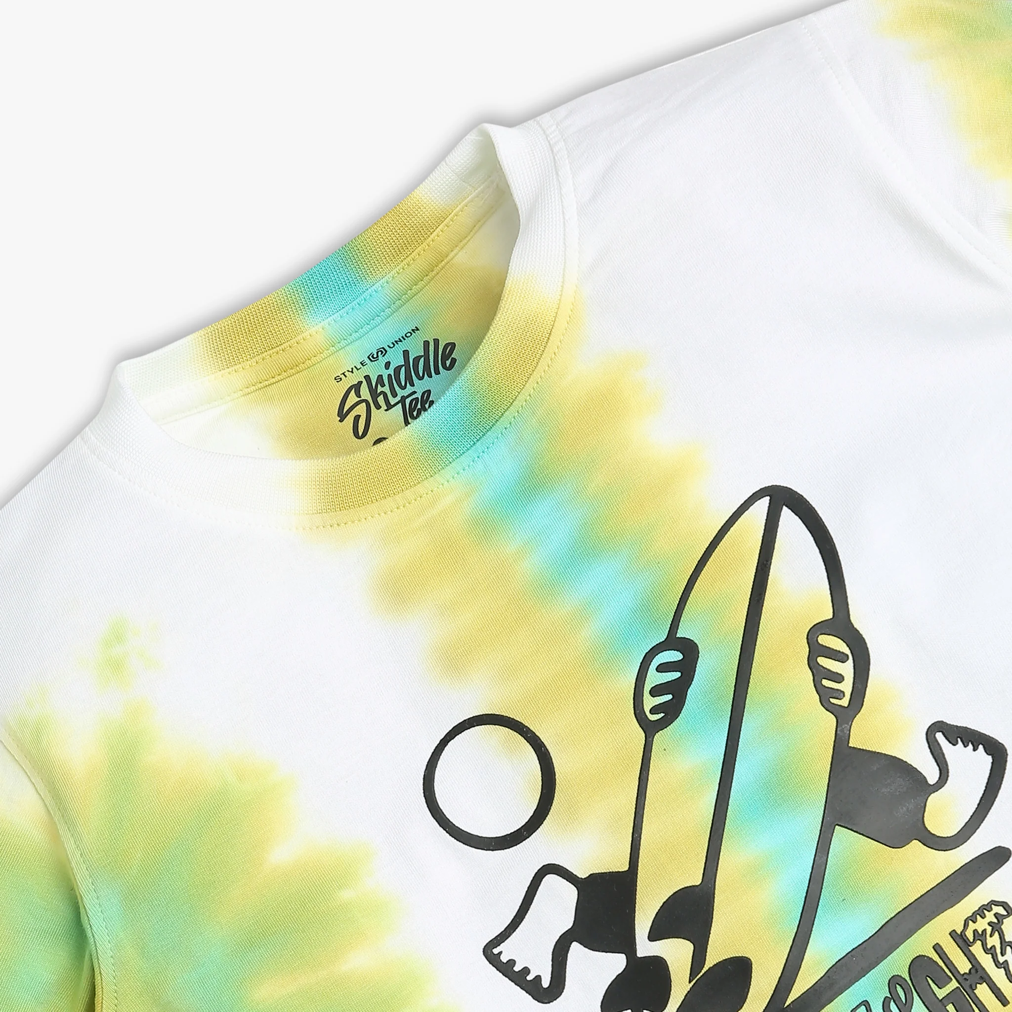 Boys Crew Neck Tie - Dye Skiddle T-Shirt - Image 2