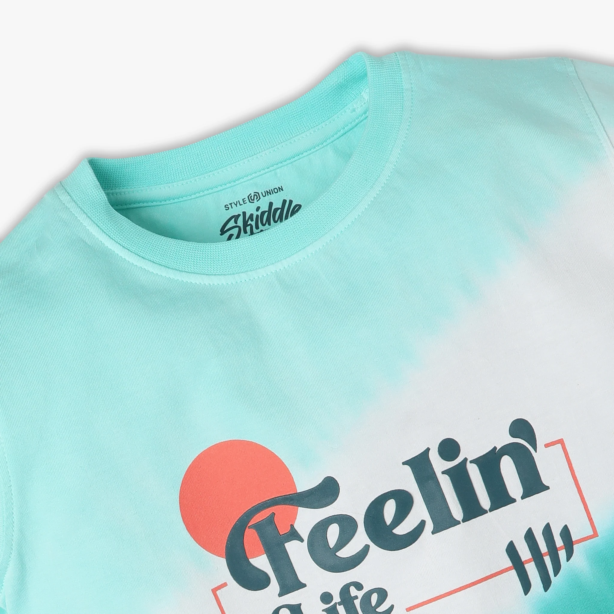 Boys Crew Neck Tie - Dye Skiddle T-Shirt - Image 3