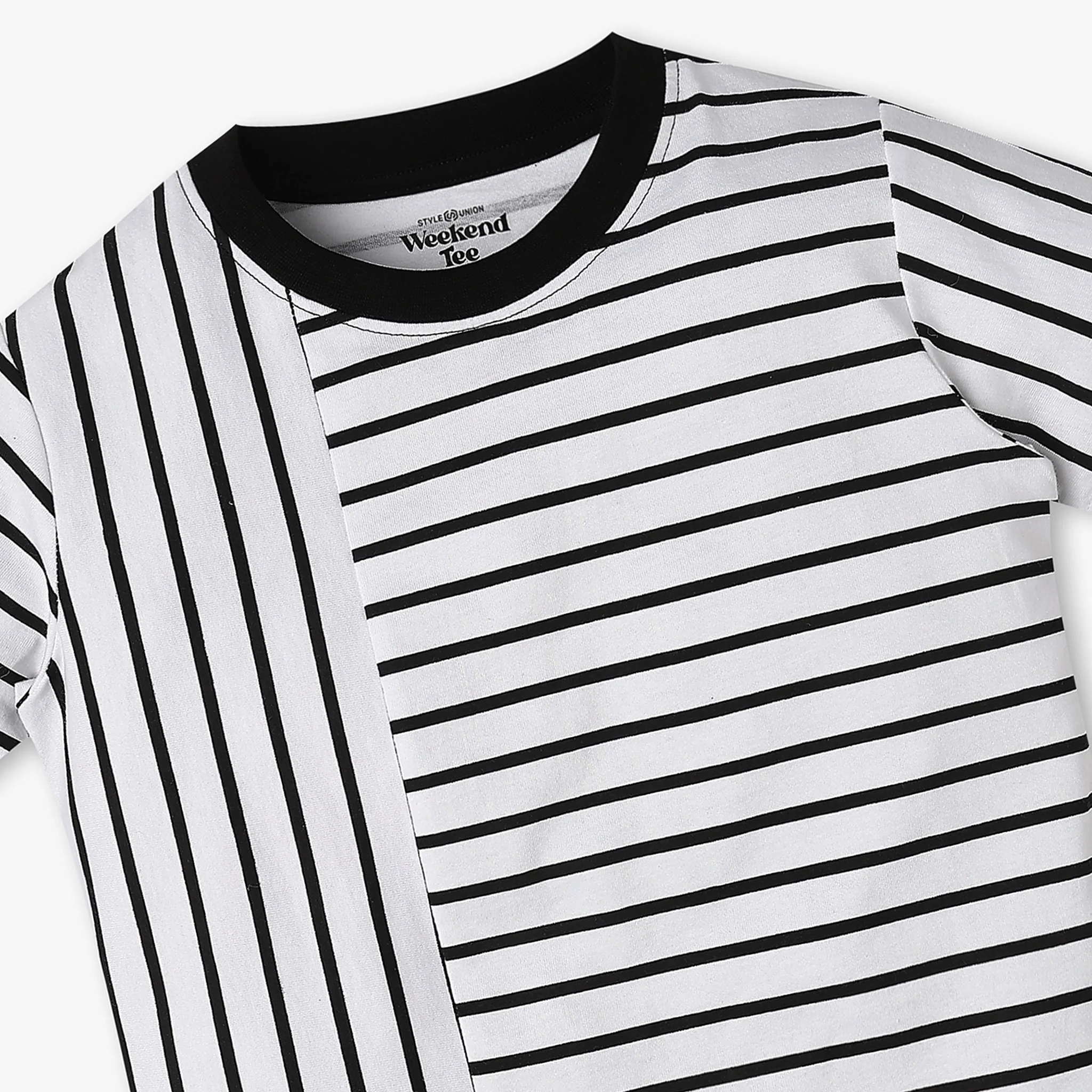 Boys Single Jersey Striped Weekend T-Shirt - Image 3