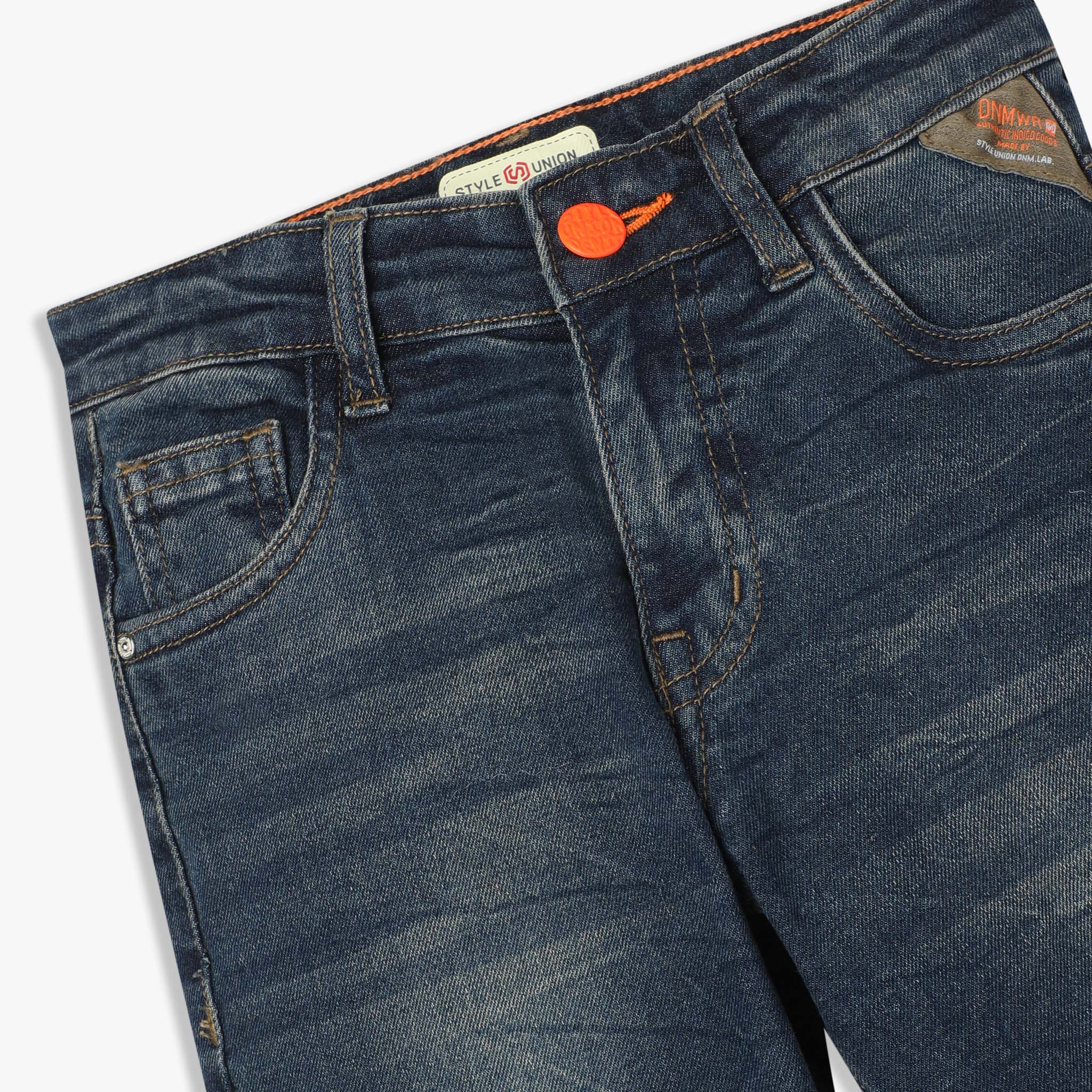 Boys Slim Fit Denim Jeans With Tint Wash - Image 3