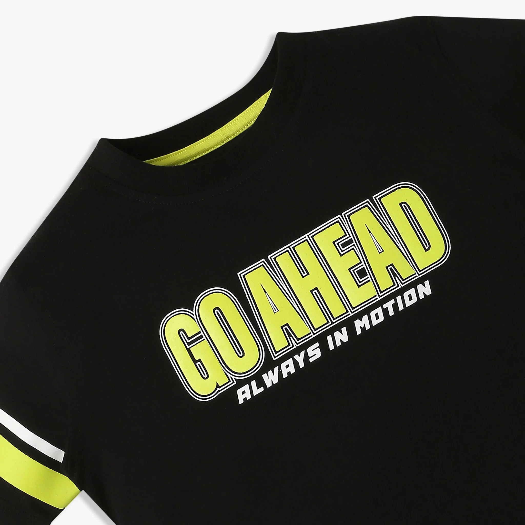 Boys Slogan Cotton Crew Neck T-shirt - Image 3