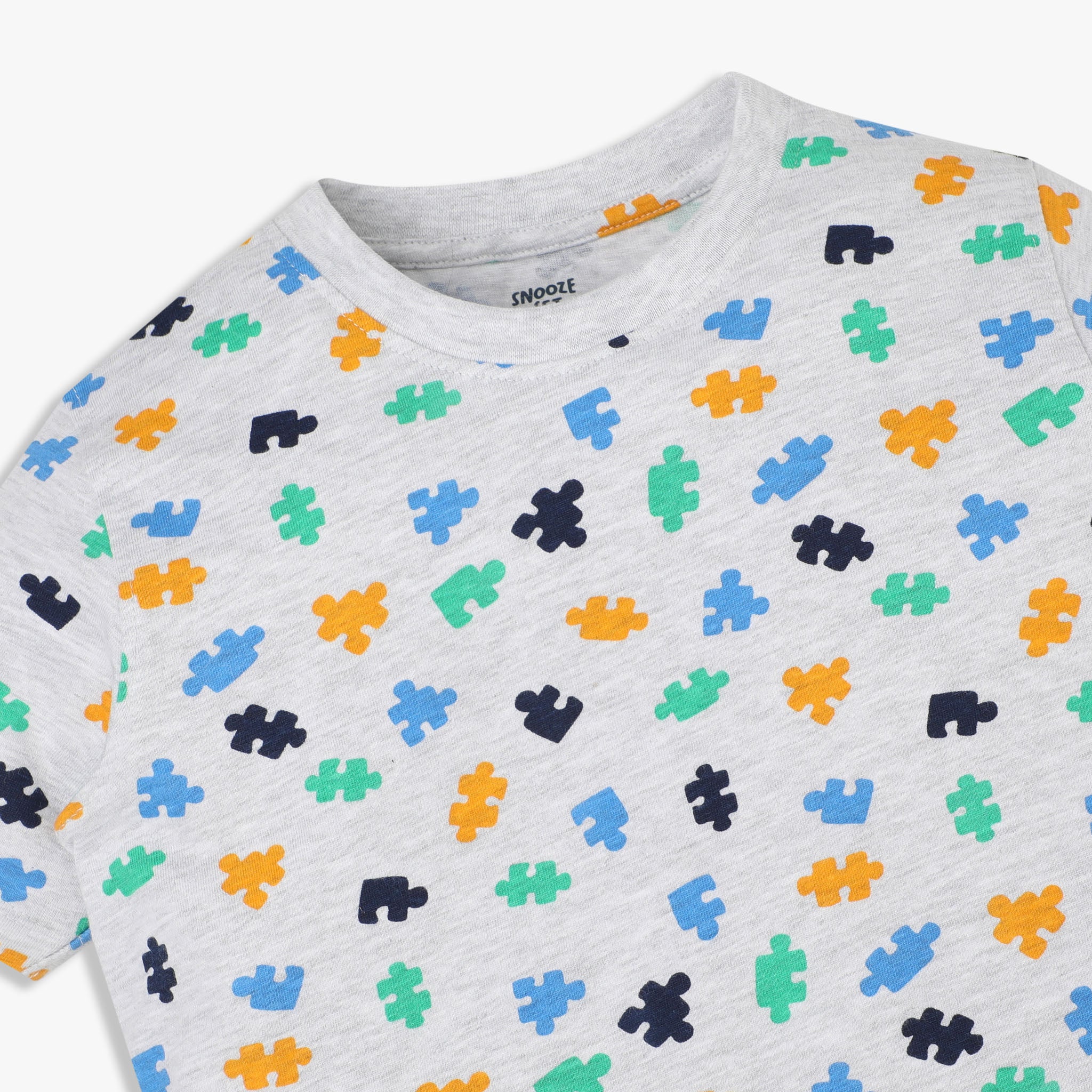 Boys Snooze Set Half Sleeve Tee & Shorts - Image 3