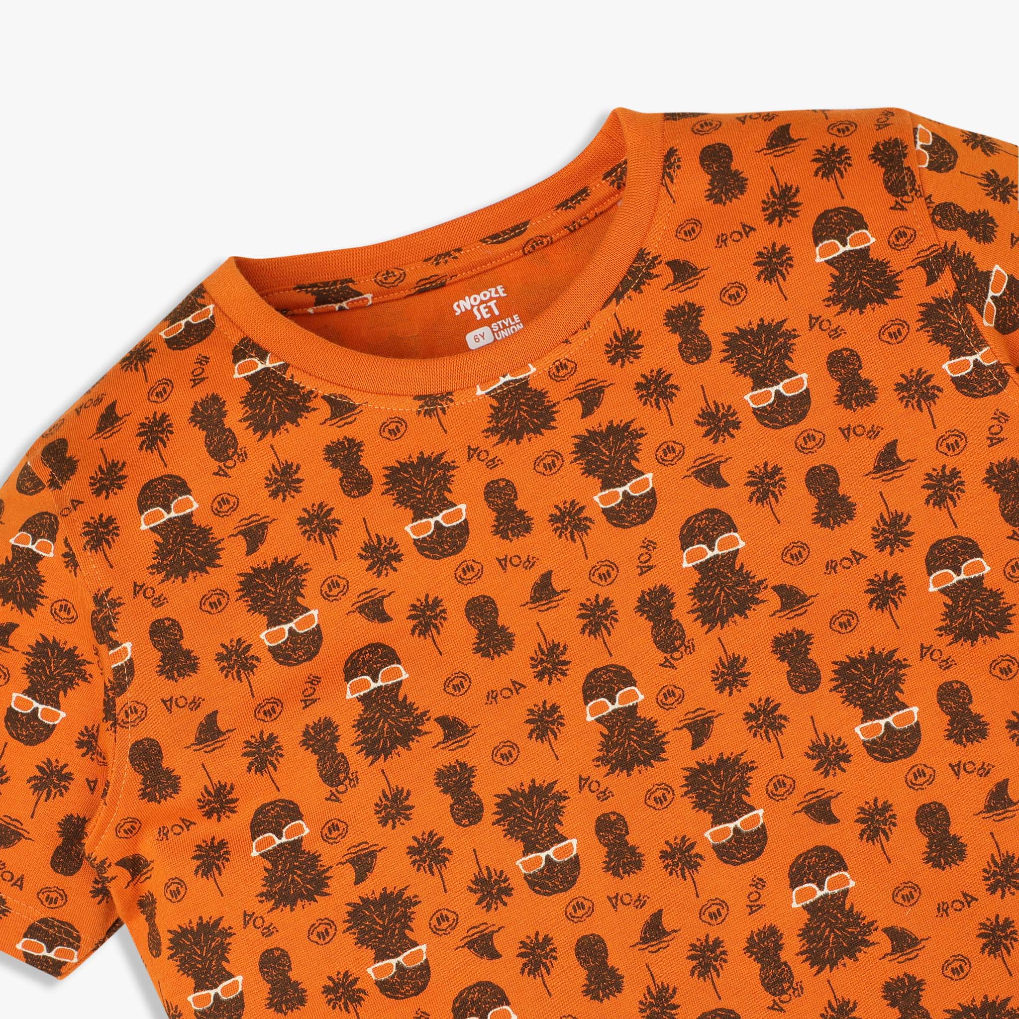 Boys Snooze Set Half Sleeve Tee & Shorts - Image 3