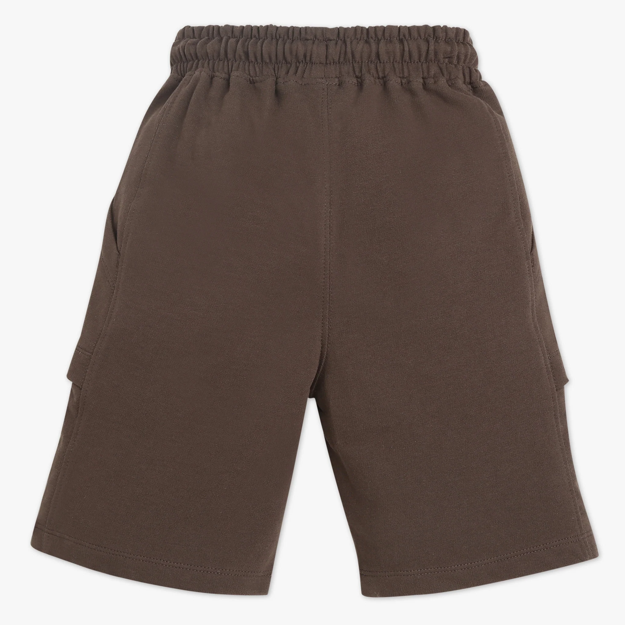 Boys Solid Knee Length Shorts - Image 2