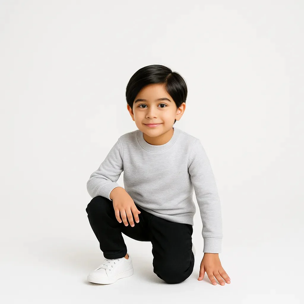 Boys Solid Sweat Tee - Image 10
