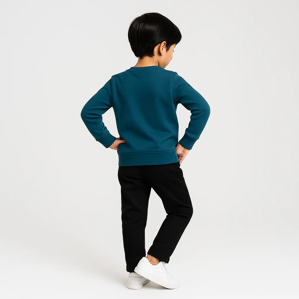 Boys Solid Sweat Tee - Image 3