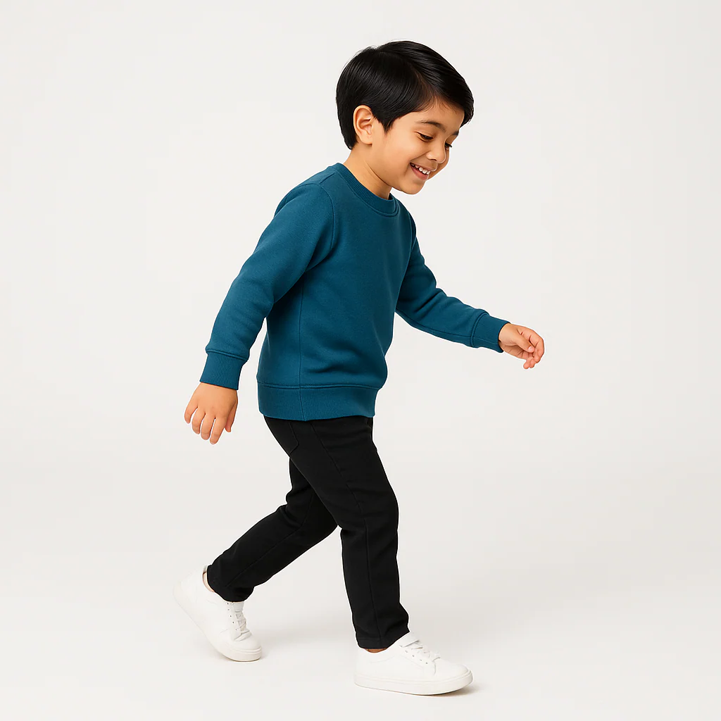 Boys Solid Sweat Tee - Image 6
