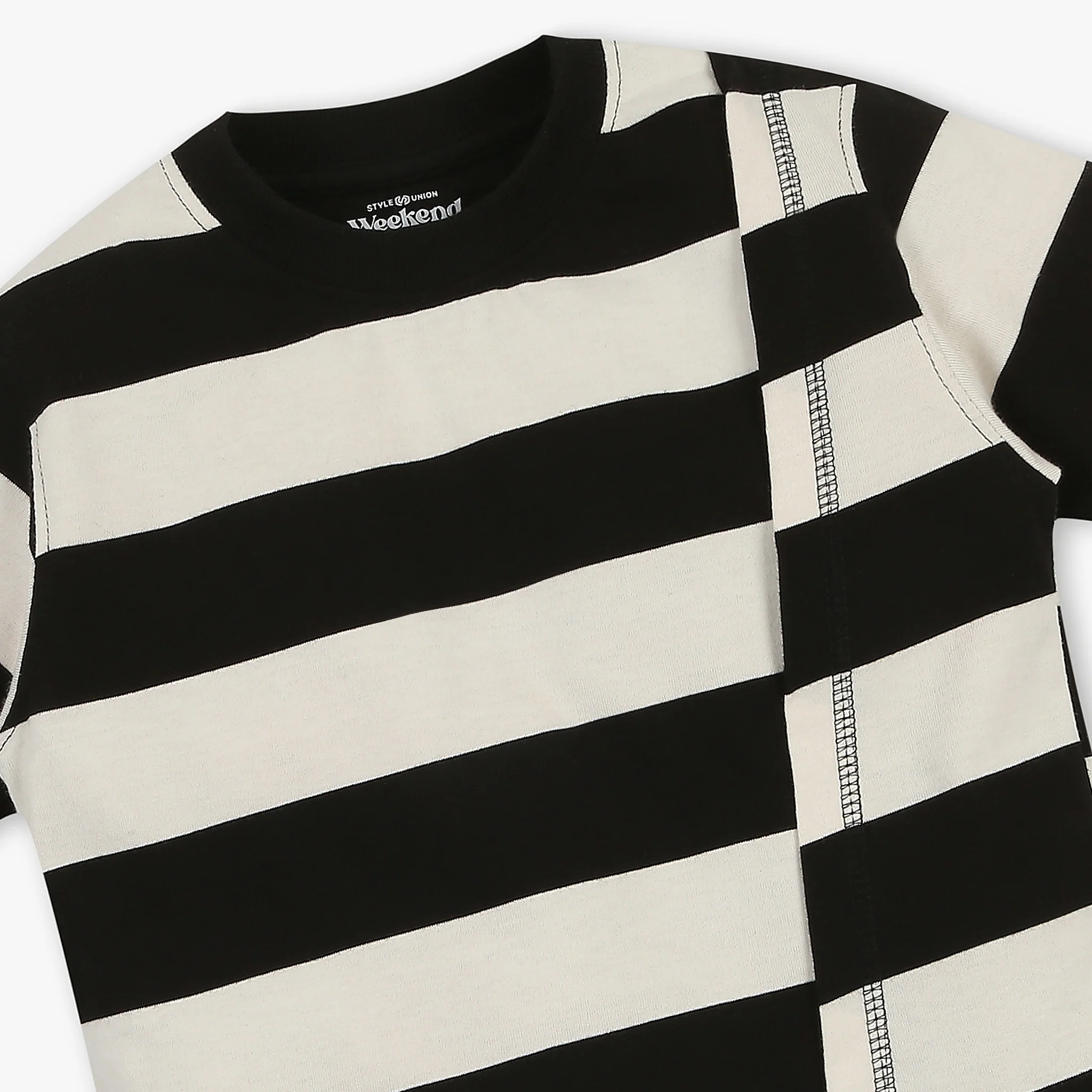 Boys Crew Neck Striped T-Shirt - Image 3